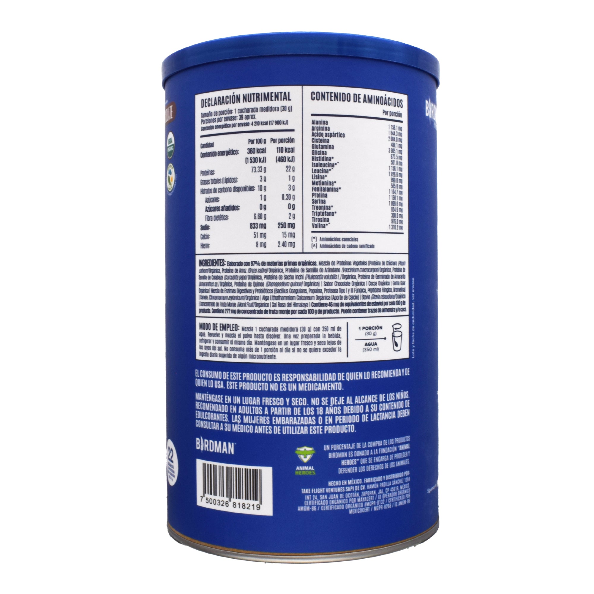 Proteina Vegetal Sabor Chocolate 1.17 Kg