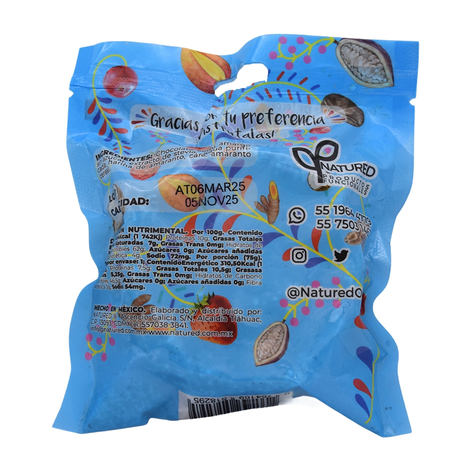 Obleas Amaranto Cafe Con Chocolate Oscuro 75 G (CAJA 10)