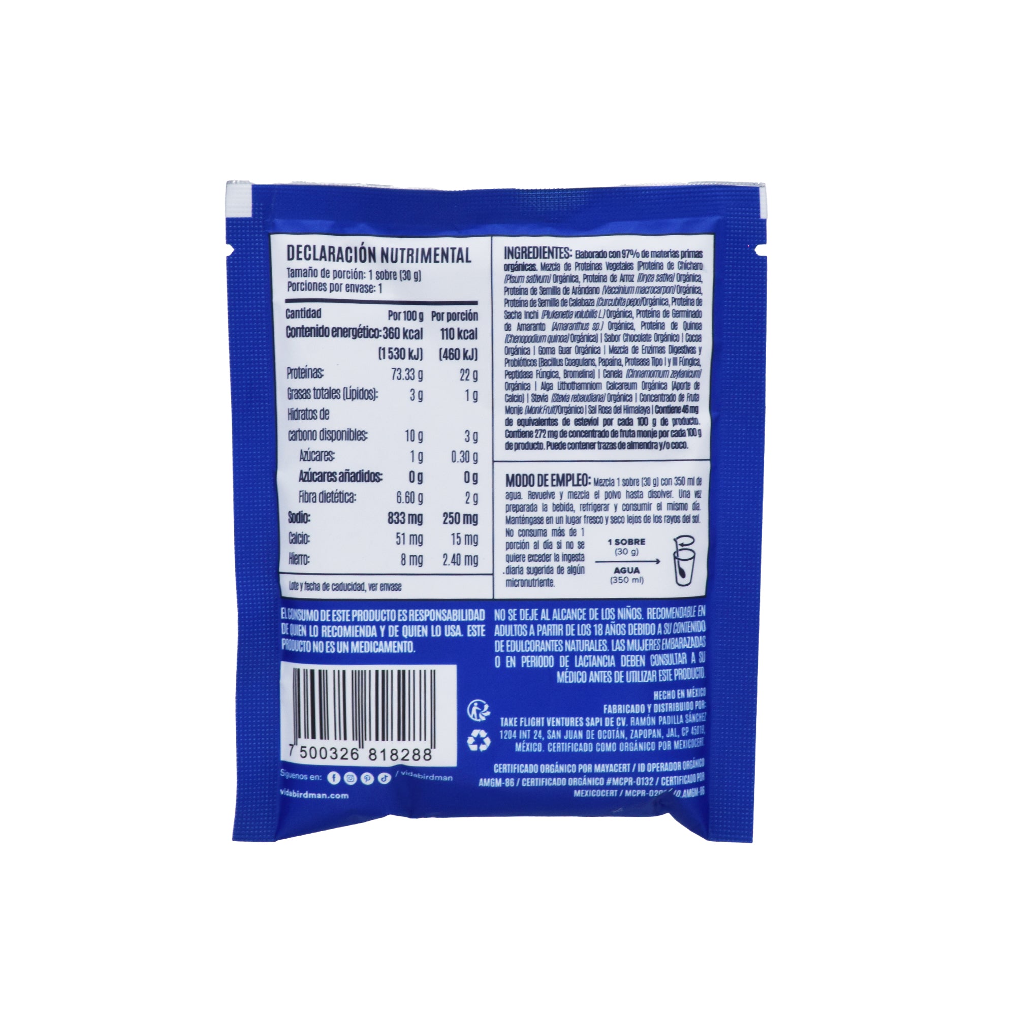 Proteina Vegetal Sab Chocolate 30 G (Paquete 12)