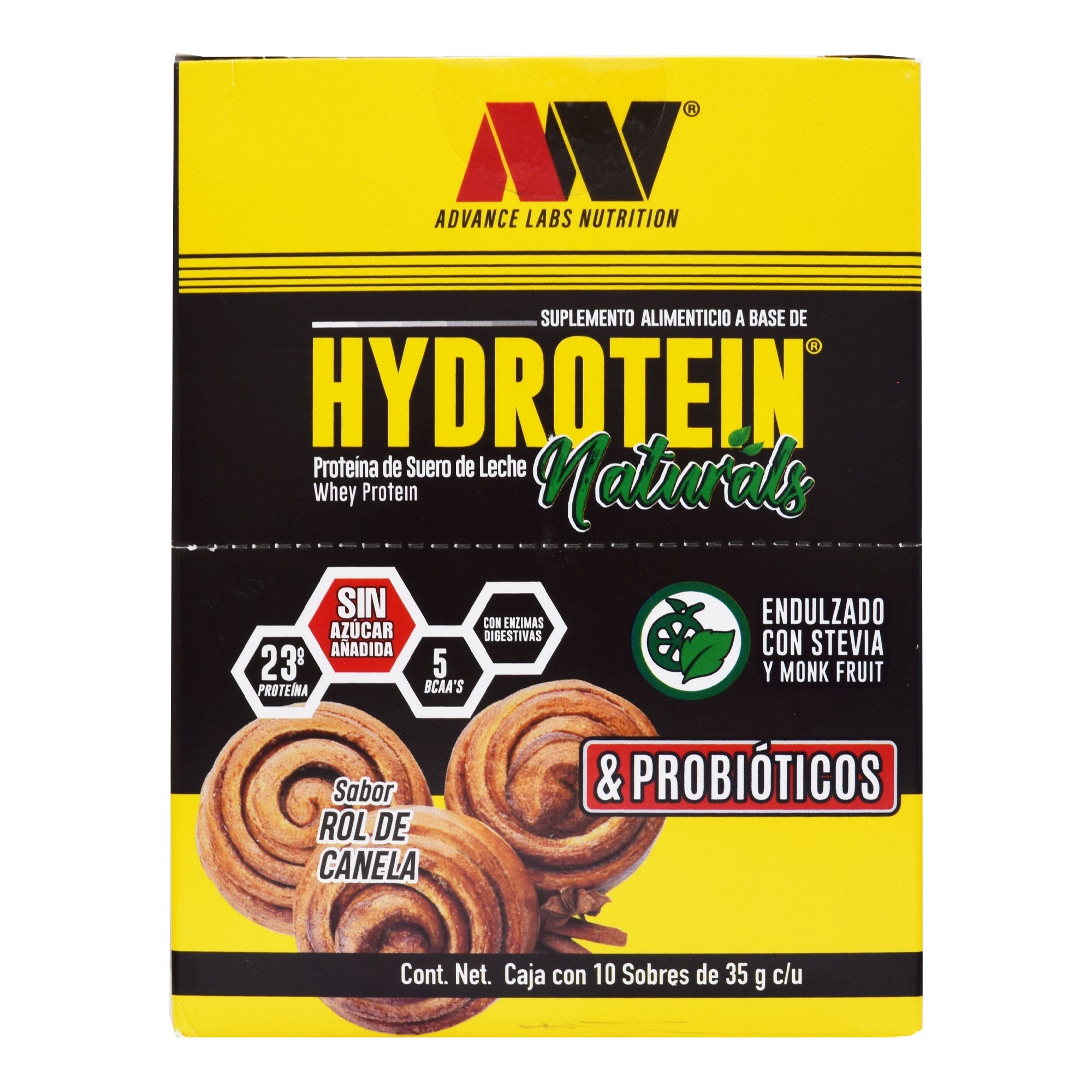 Whey Protein Probioticos Naturals Rol De Canela 35 G (PAQUETE 10)