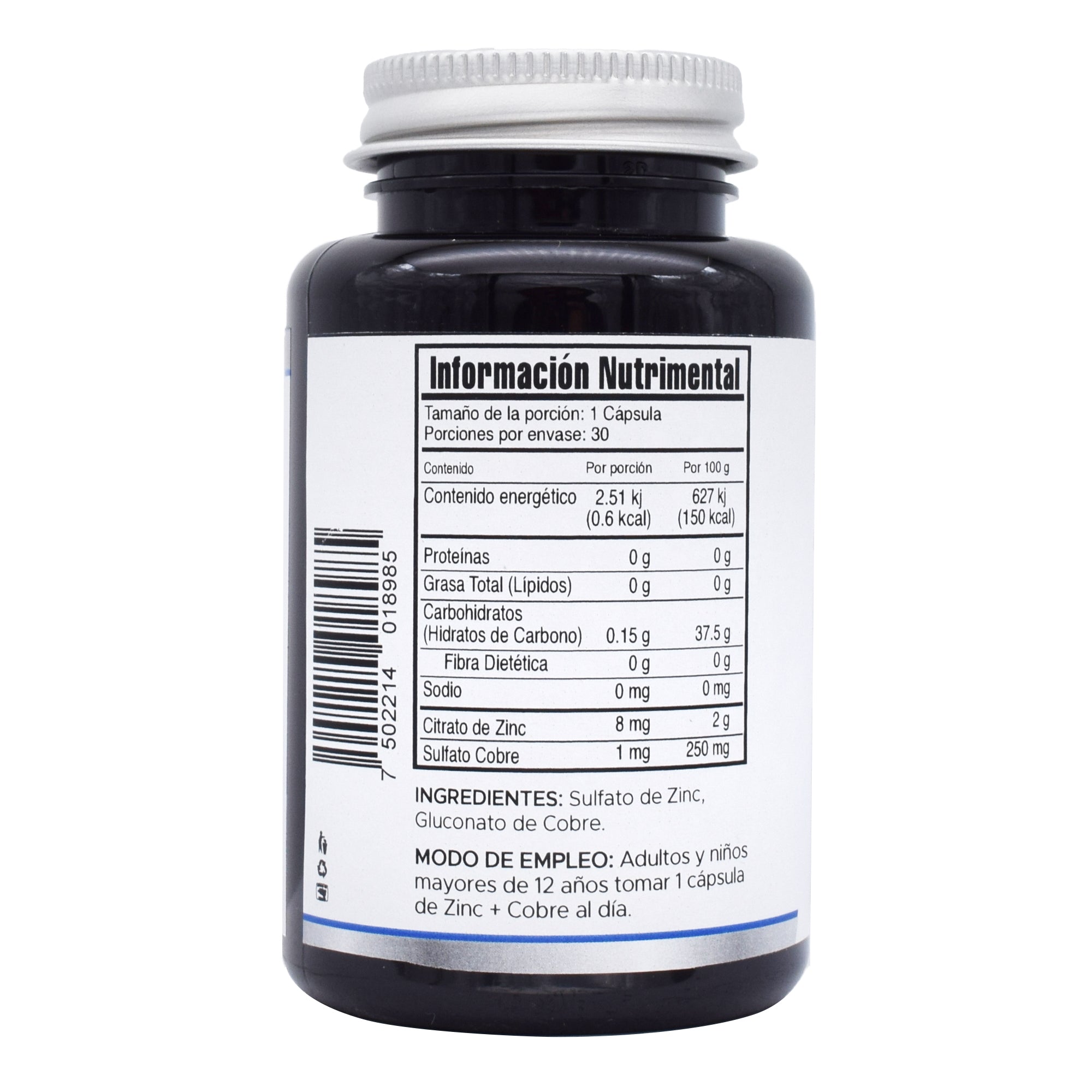 Zinc Con Cobre 30 Cap
