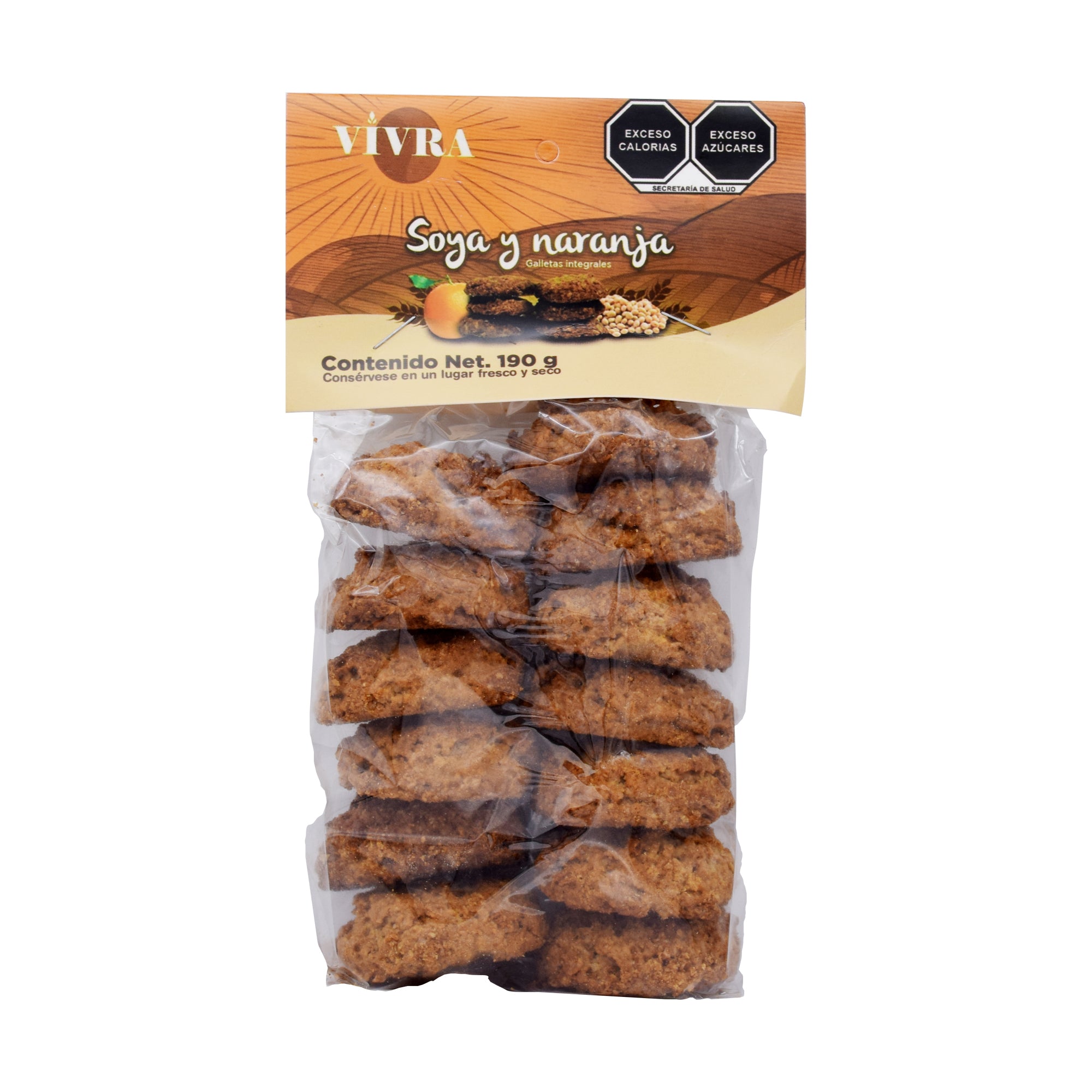 Galleta Integral De Soya Y Naranja 190 G