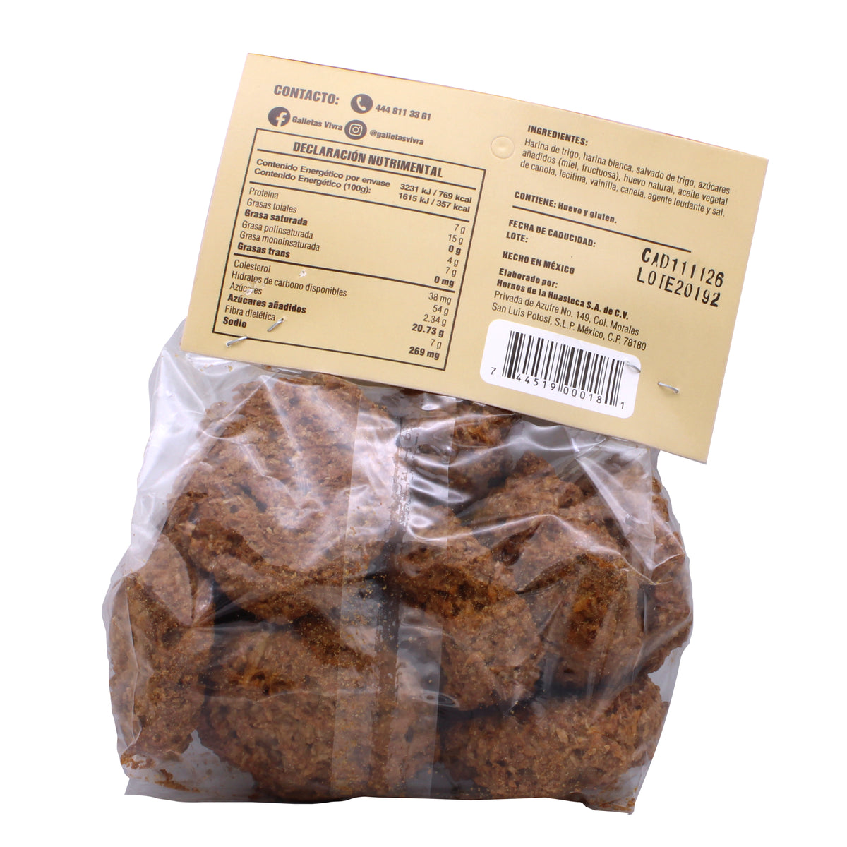 Galleta Salvado Y Miel 140 G