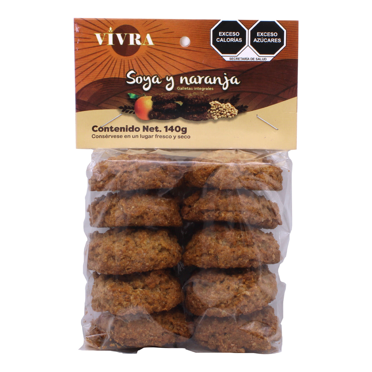 Galleta Integral De Soya Y Naranja 140 G