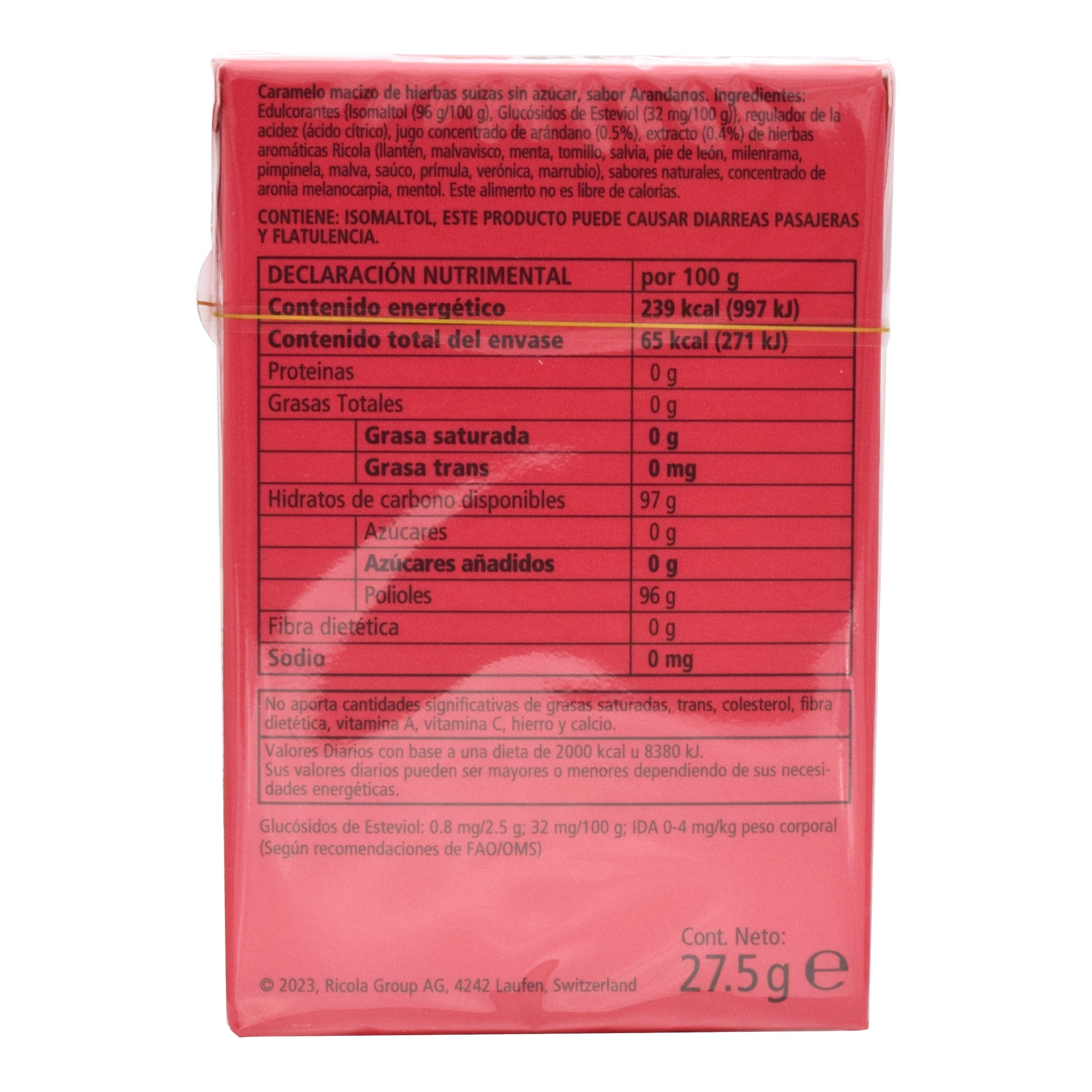 Caramelo Arandano 27.5 G (Paquete 20)