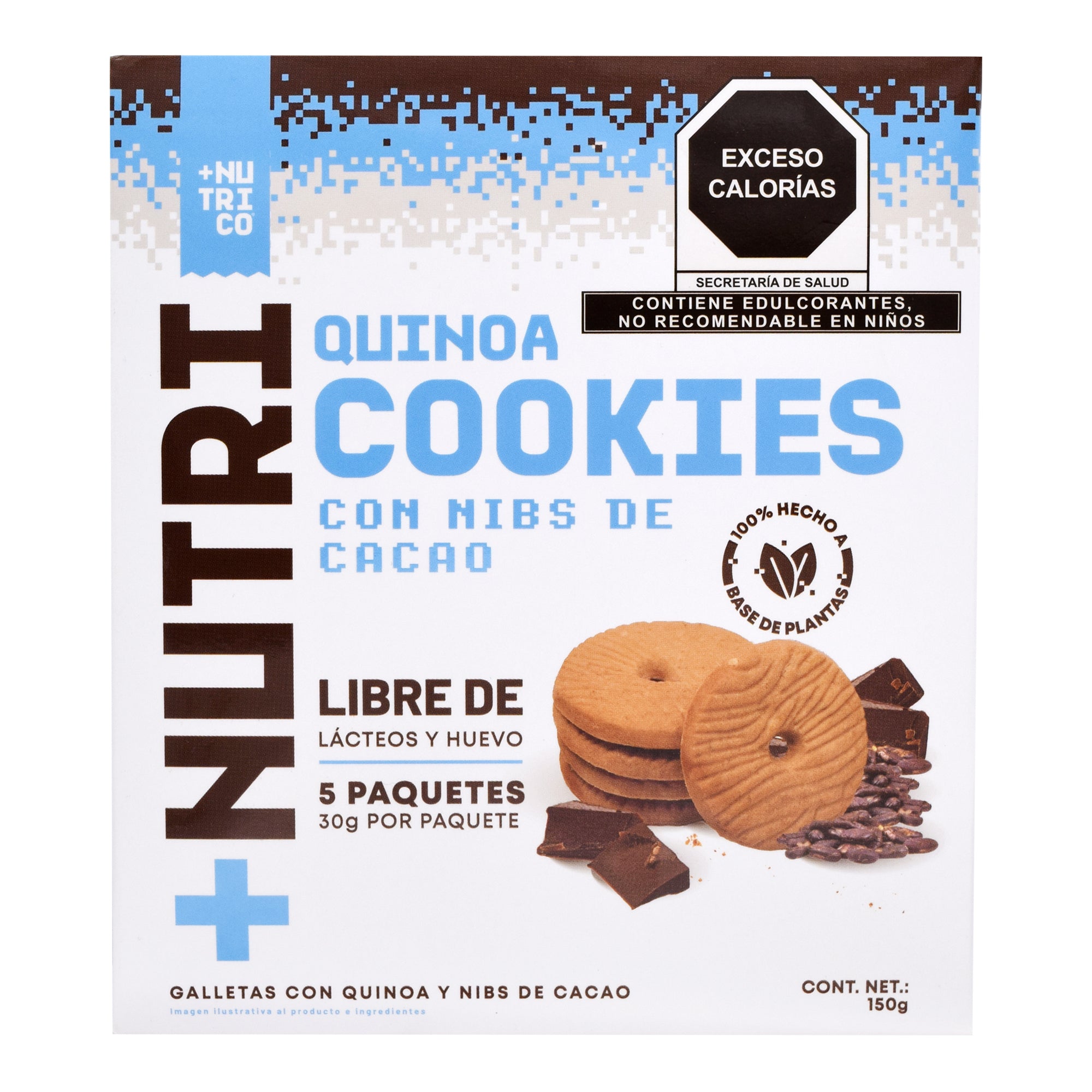Galletas Quinoa Nibs De Cacao 150 G (PAQUETE 5)