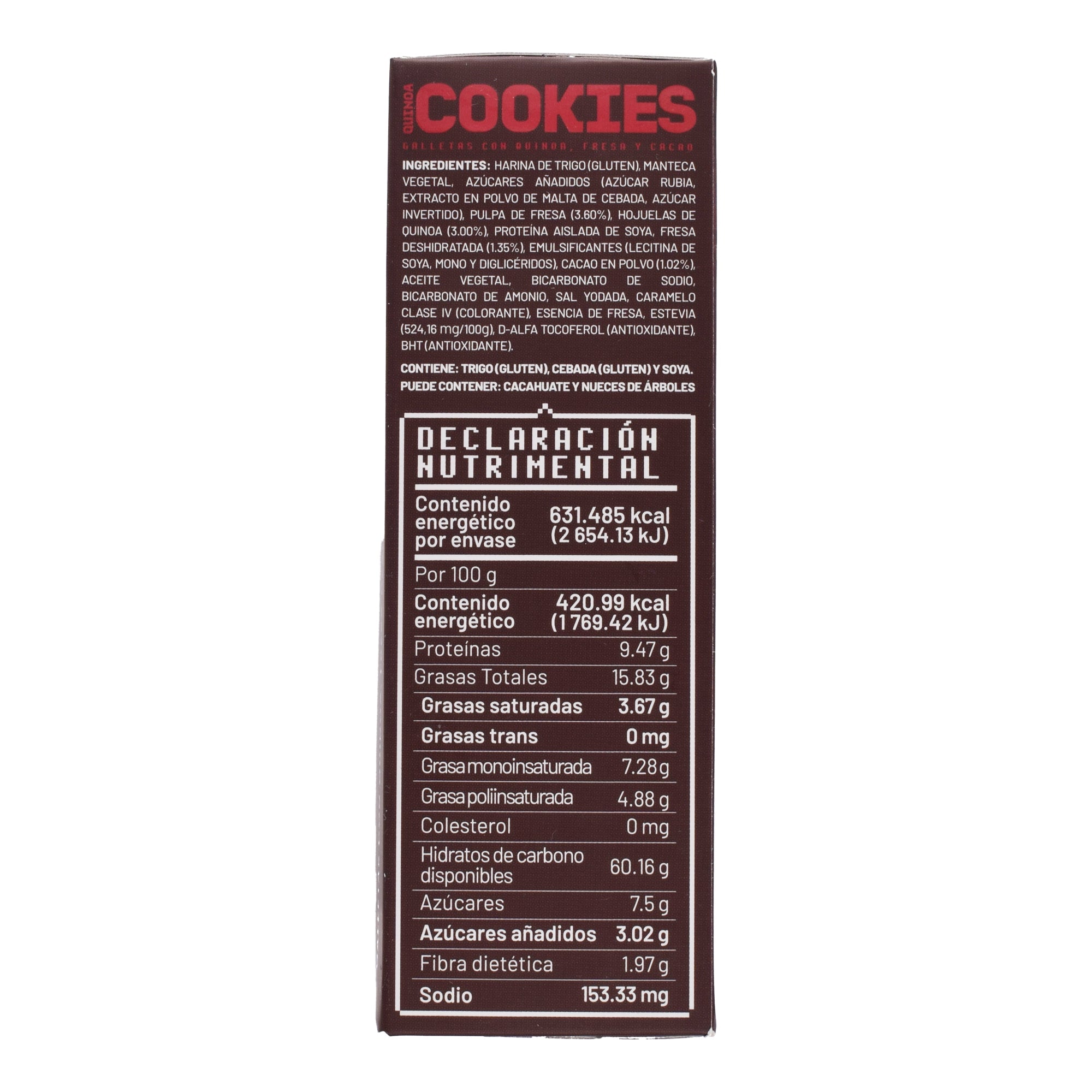 Galletas Quinoa Fresa Cacao 150 G (PAQUETE 5)