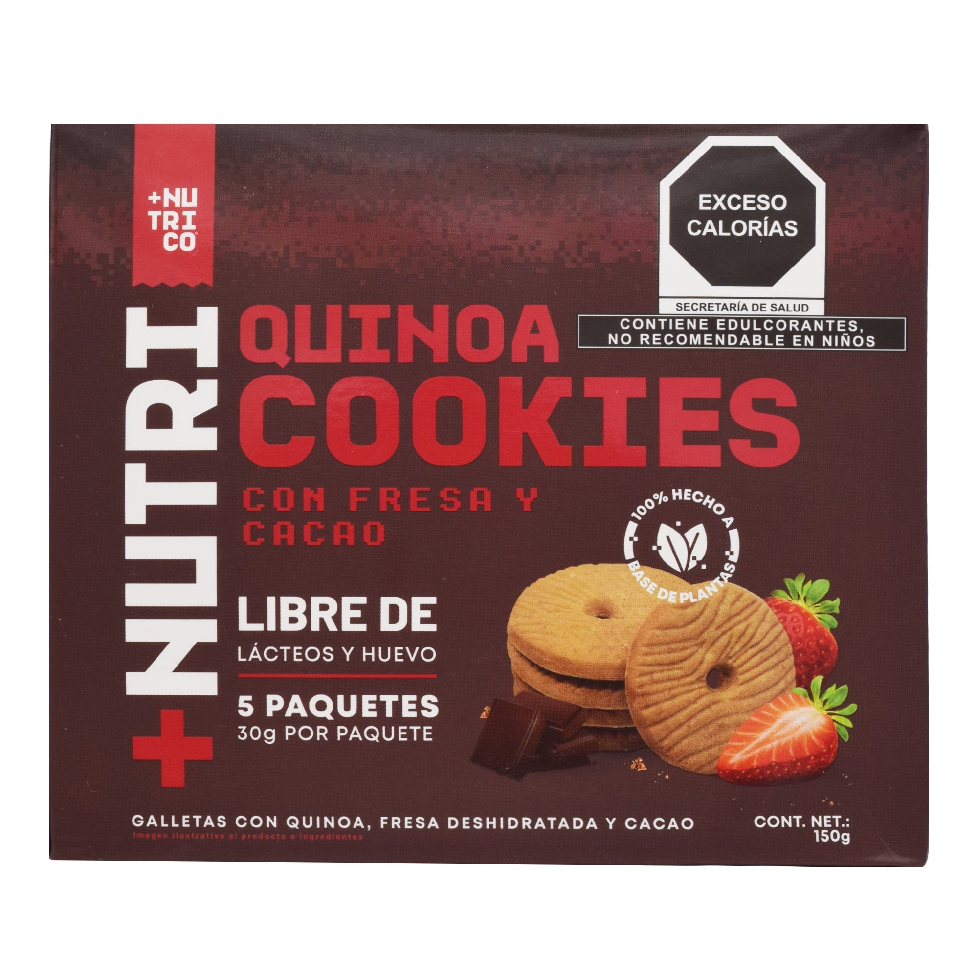 Galletas Quinoa Fresa Cacao 150 G (PAQUETE 5)