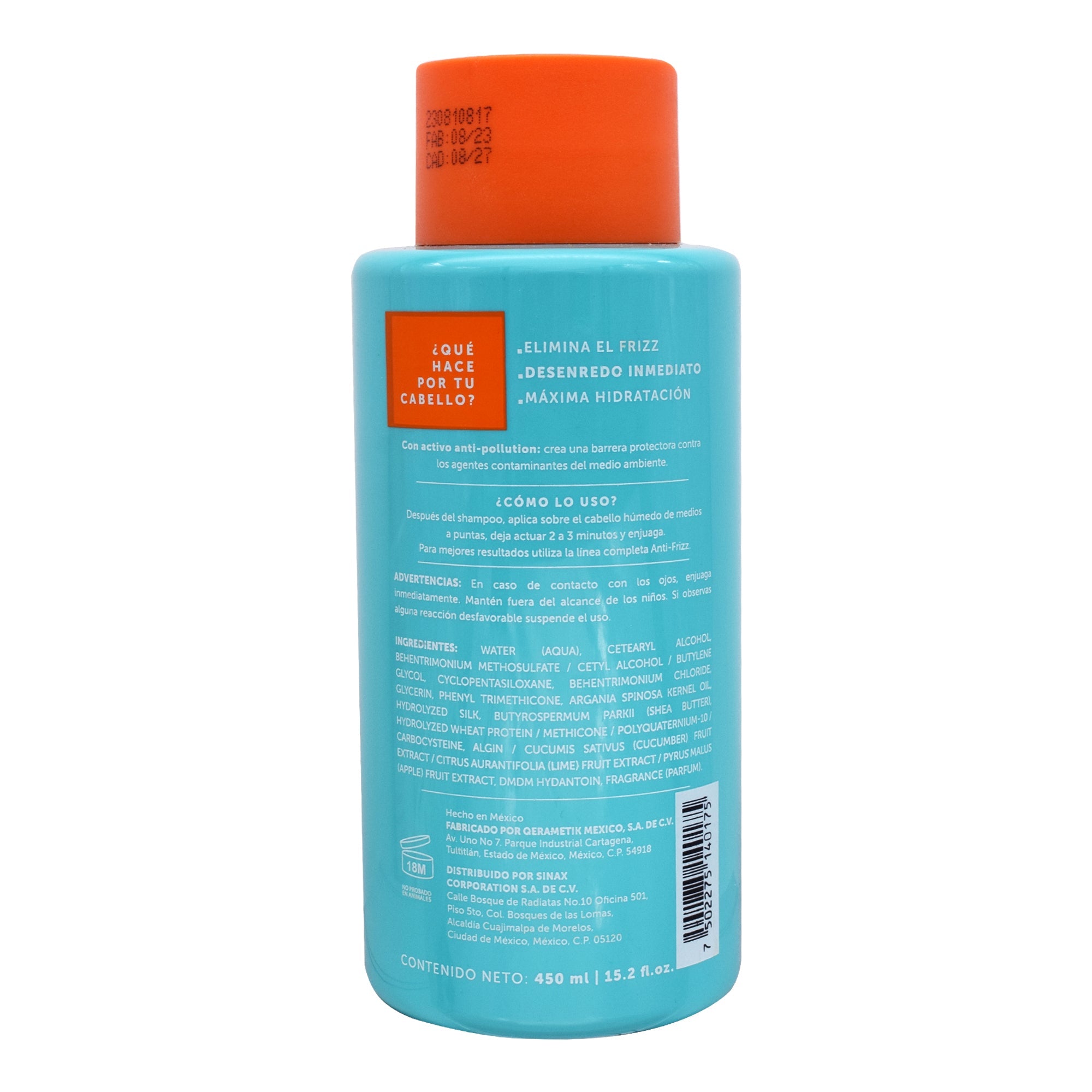 Acondicionador Anti Frizz 450 Ml