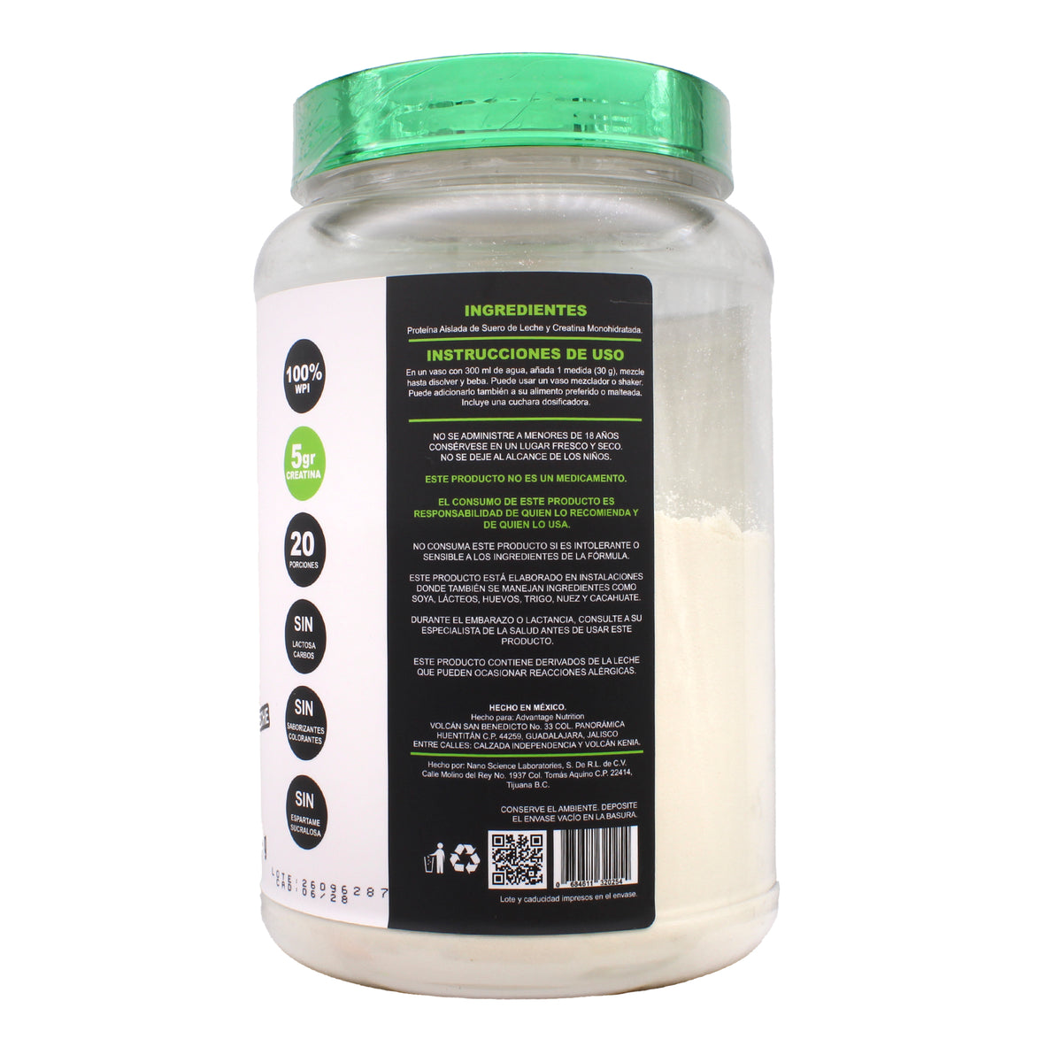 Wpi Pureza Y Creatina 600 G