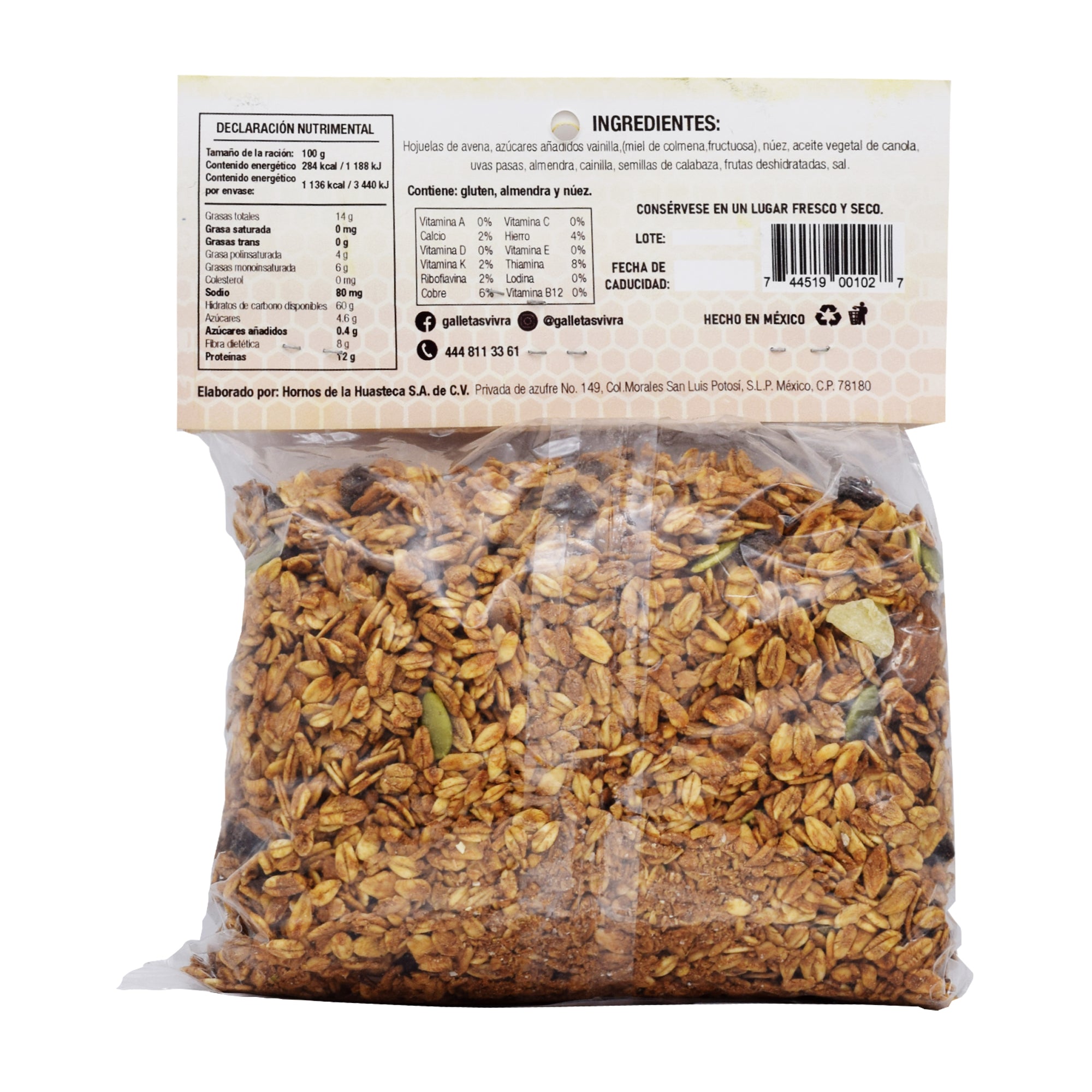 Granola Con Frutas Y Semillas 400 G
