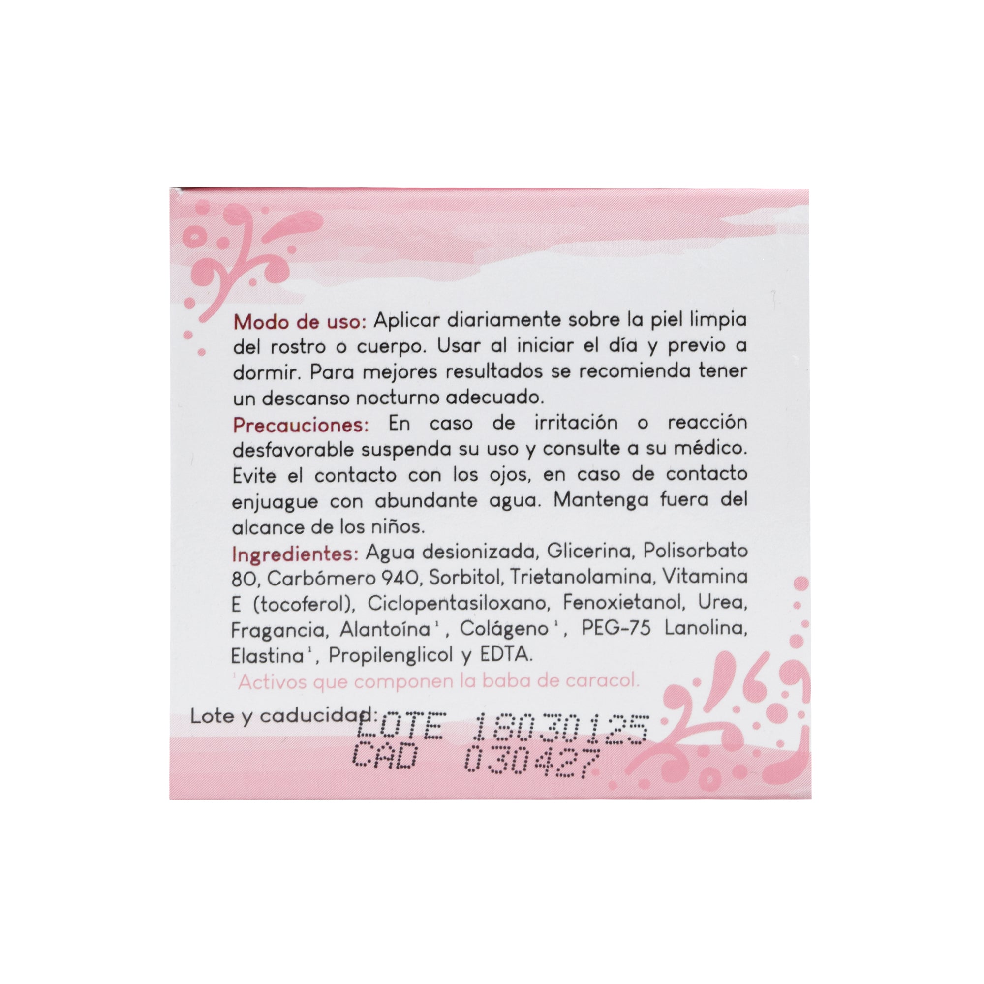 Crema De Baba De Caracol 90 G