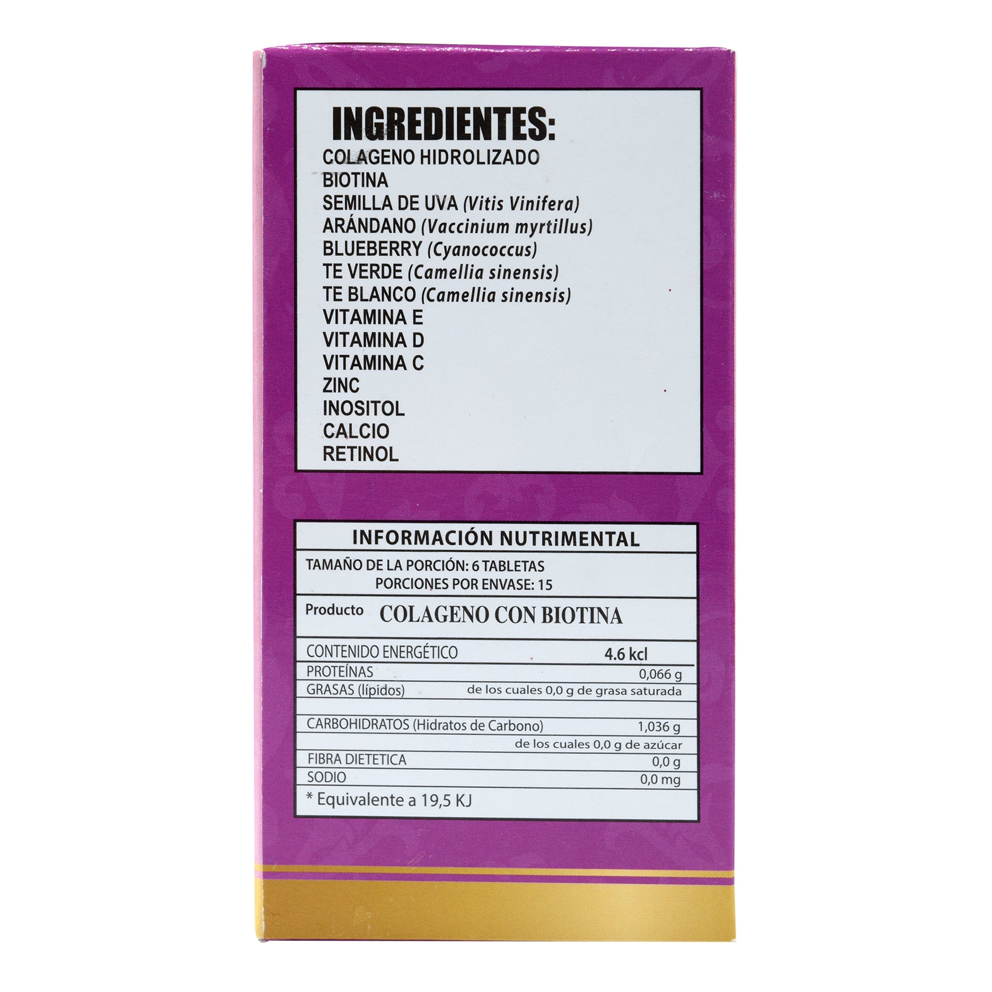 Colageno Con Biotina 90 Tab