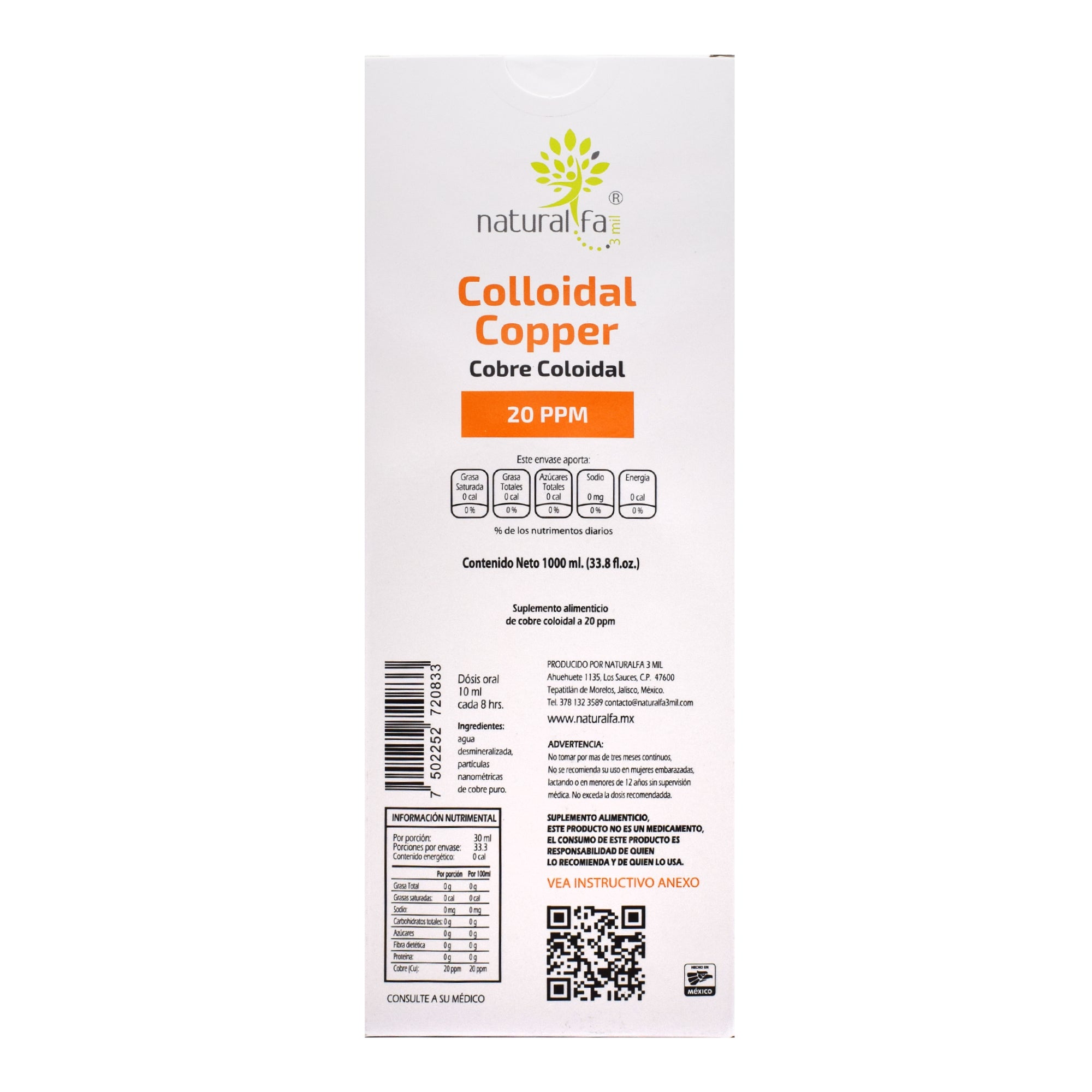 Cobre Coloidal 1 L