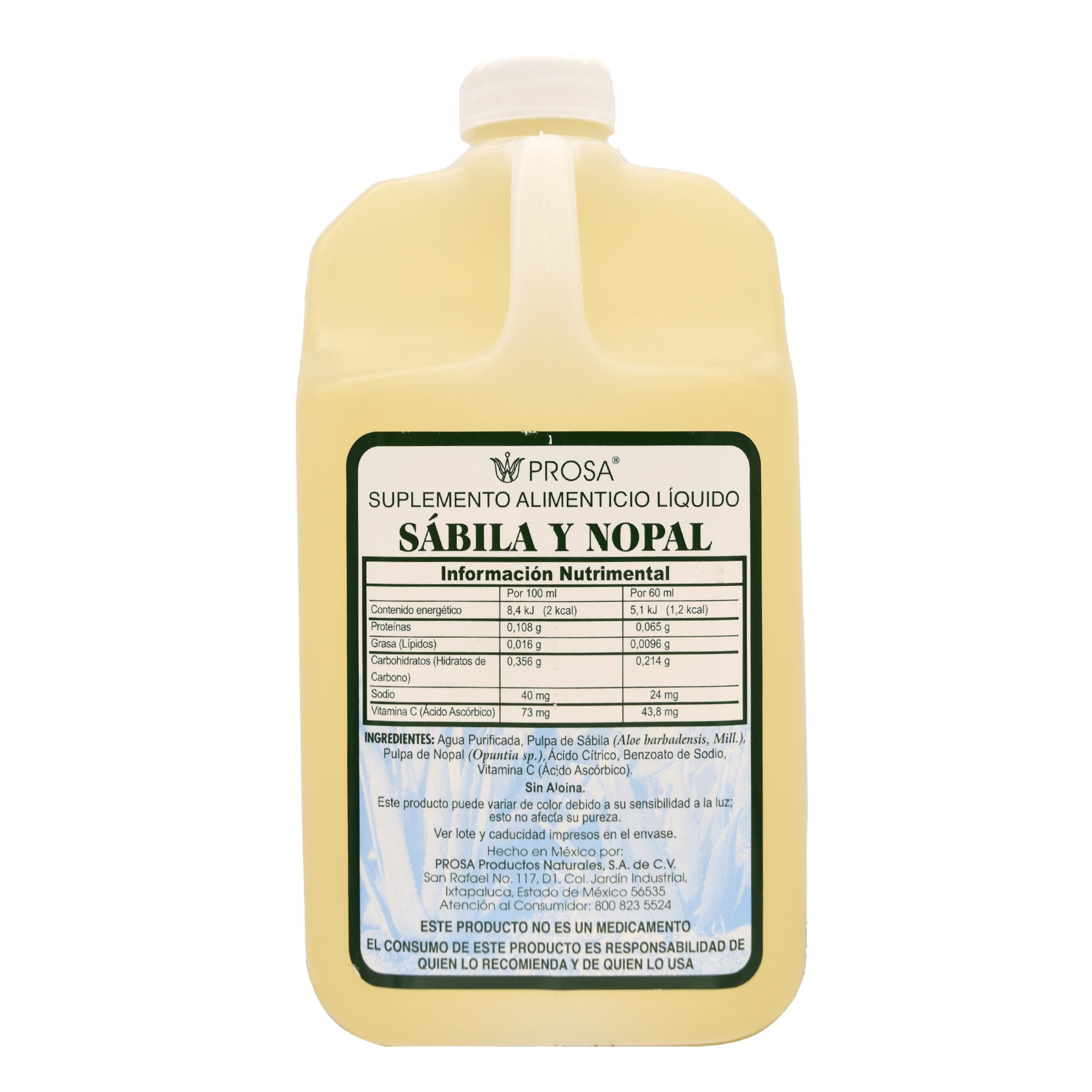 Bebida De Sabila Y Nopal 1 L