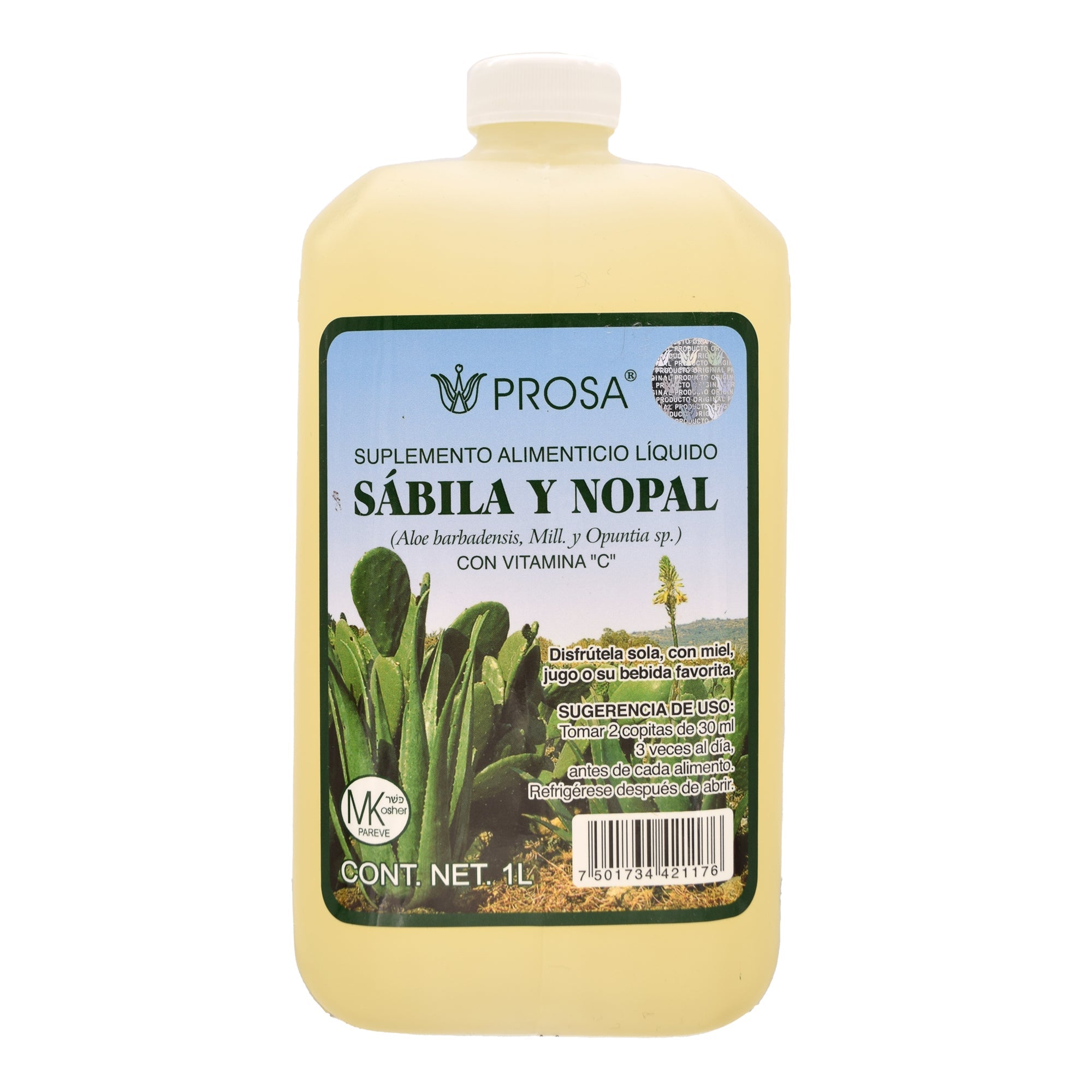 Bebida De Sabila Y Nopal 1 L