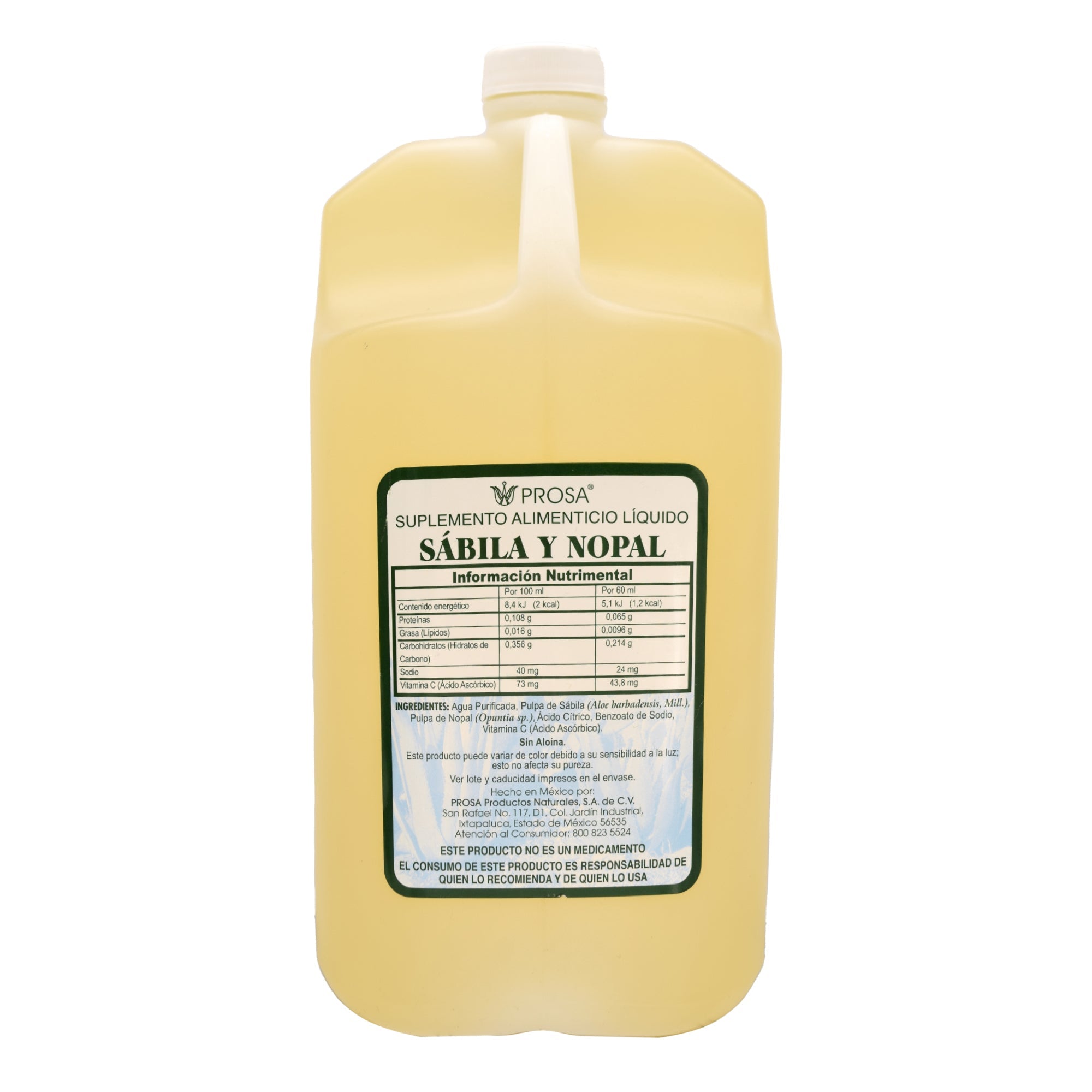 Bebida De Sabila Y Nopal 2 L