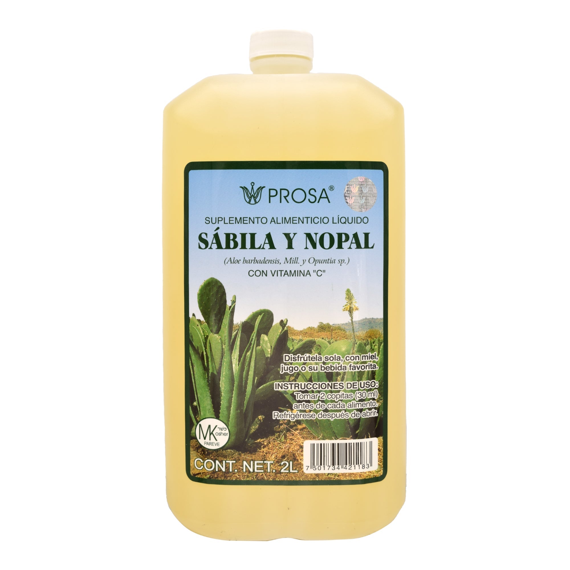 Bebida De Sabila Y Nopal 2 L
