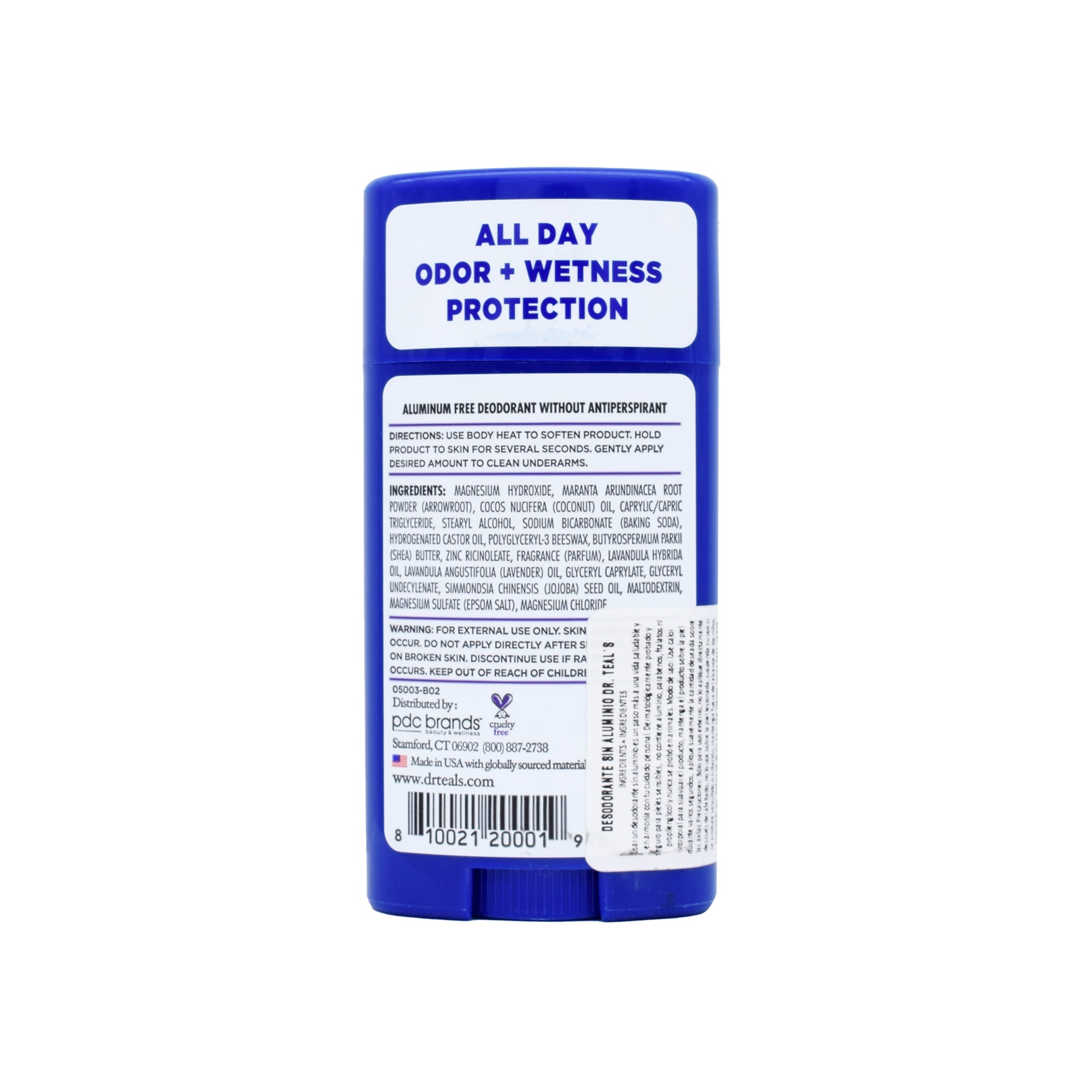 Desodorante Sin Aluminio Vainilla Lavanda 75 G