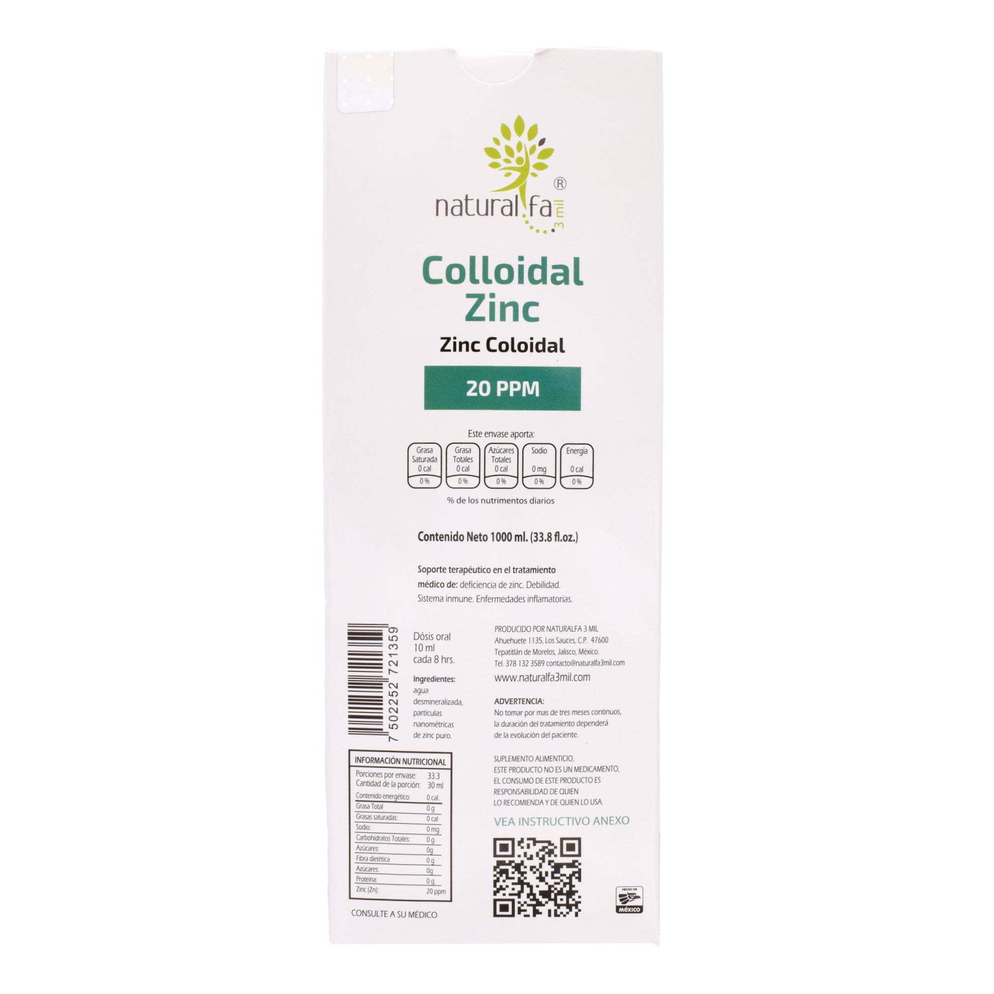 Zinc Coloidal 1 L