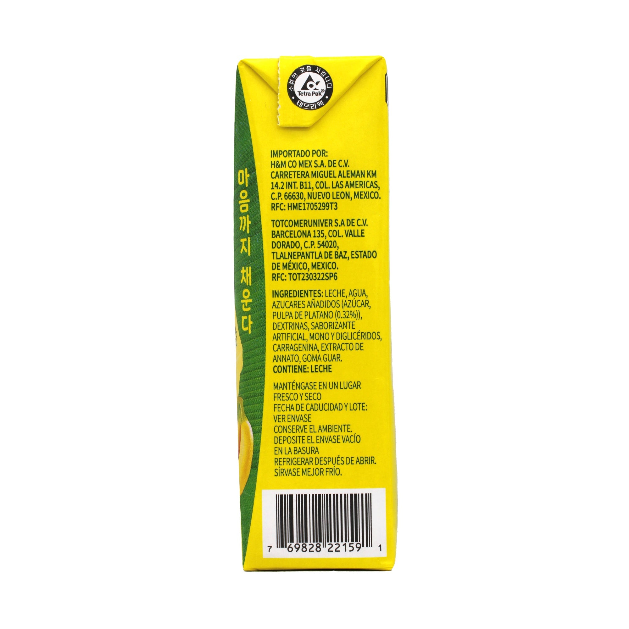 Leche Entera Platano 200 Ml