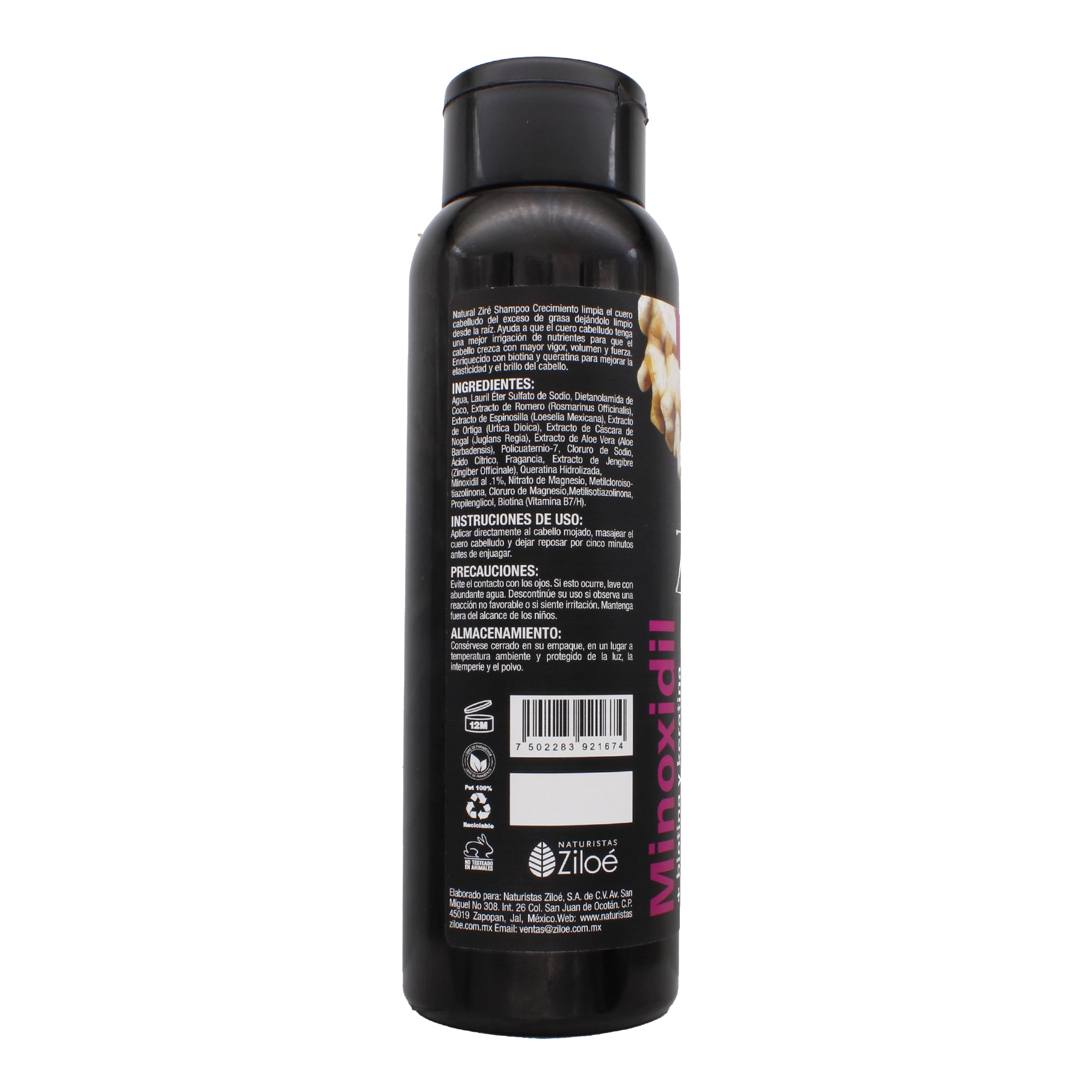 Shampoo Minoxidil Biotina Keratina 800 Ml