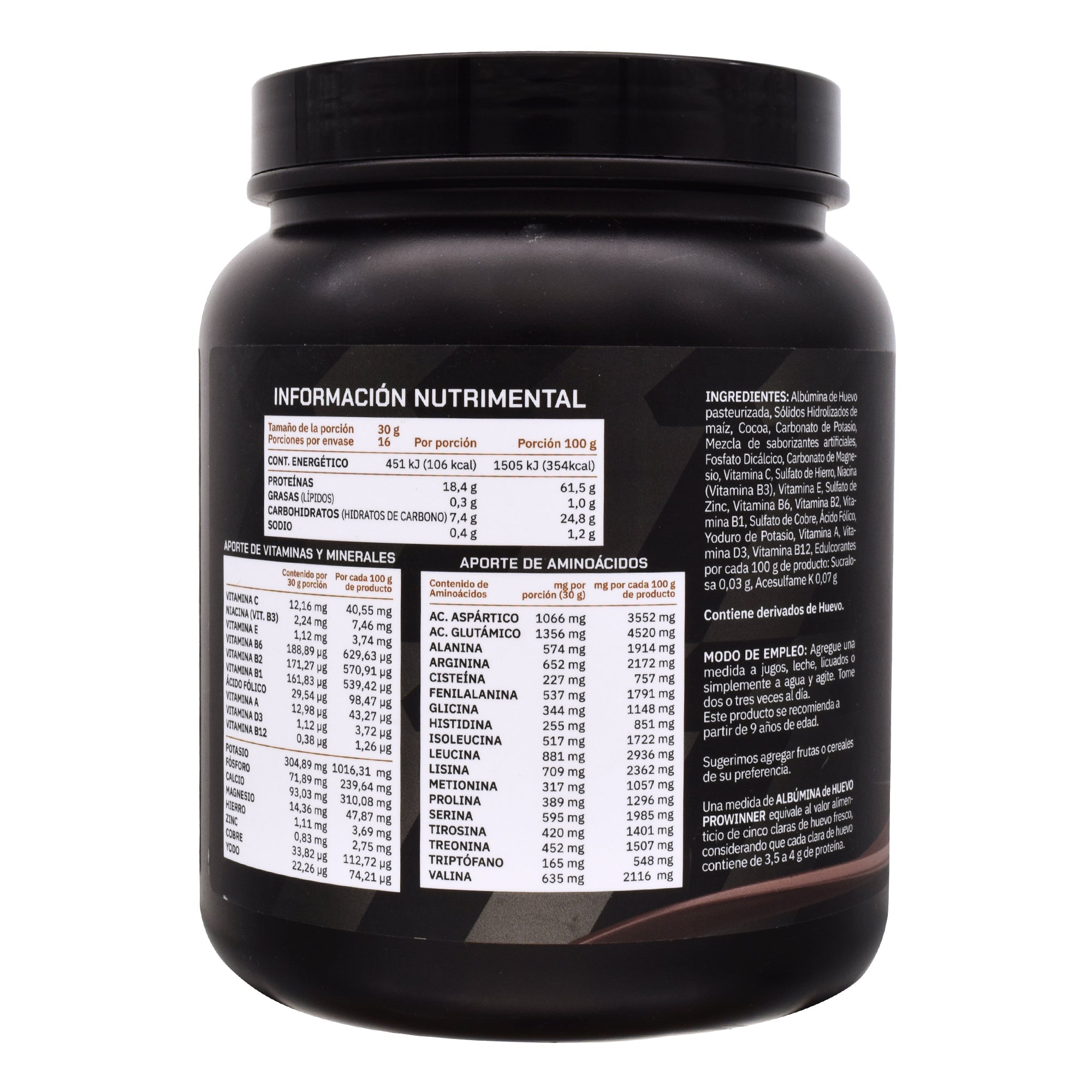 Albumina De Huevo Chocolate 500 G