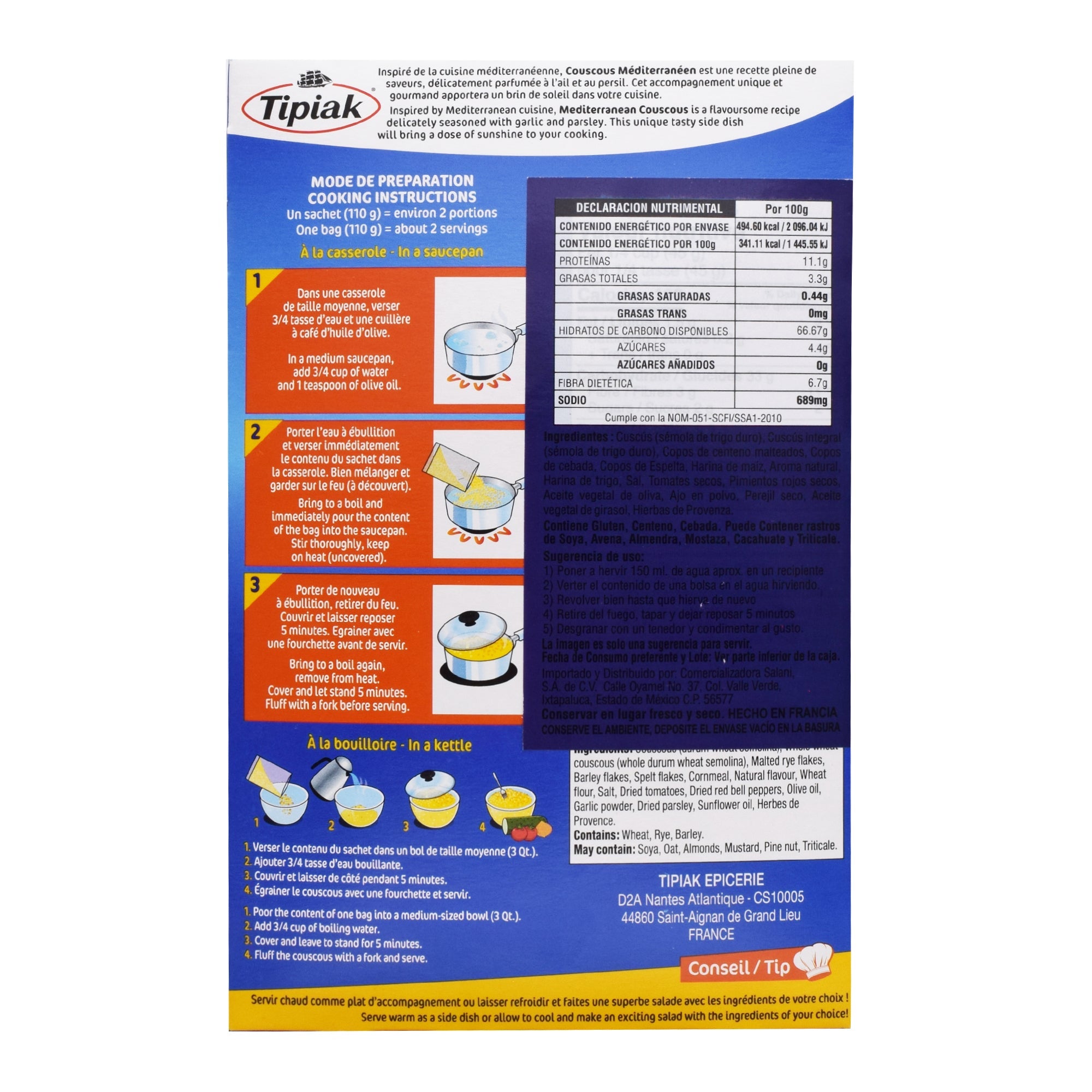 Cuscus Estilo Mediterraneo 220 G