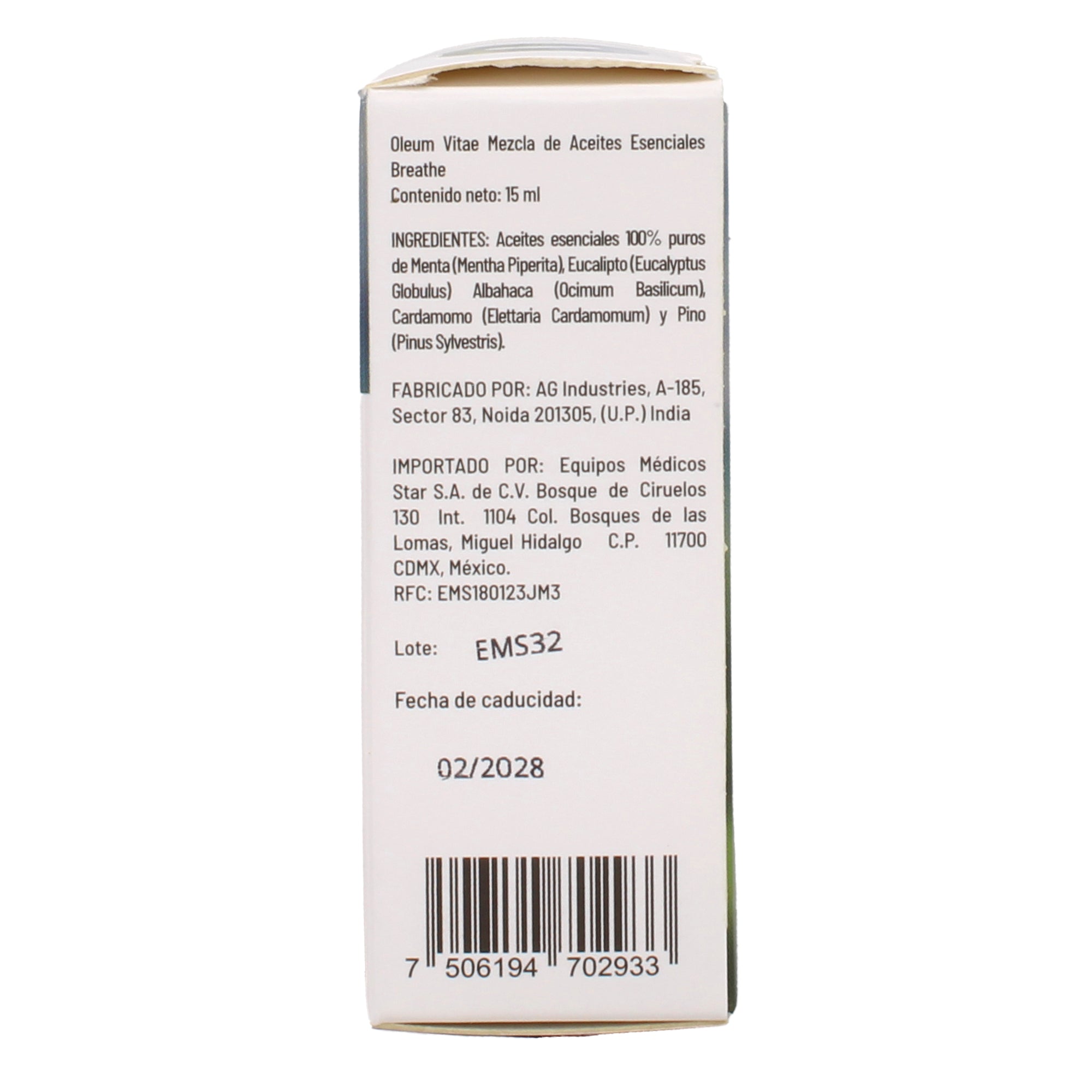 Aceite Esencial Breathe 15 Ml