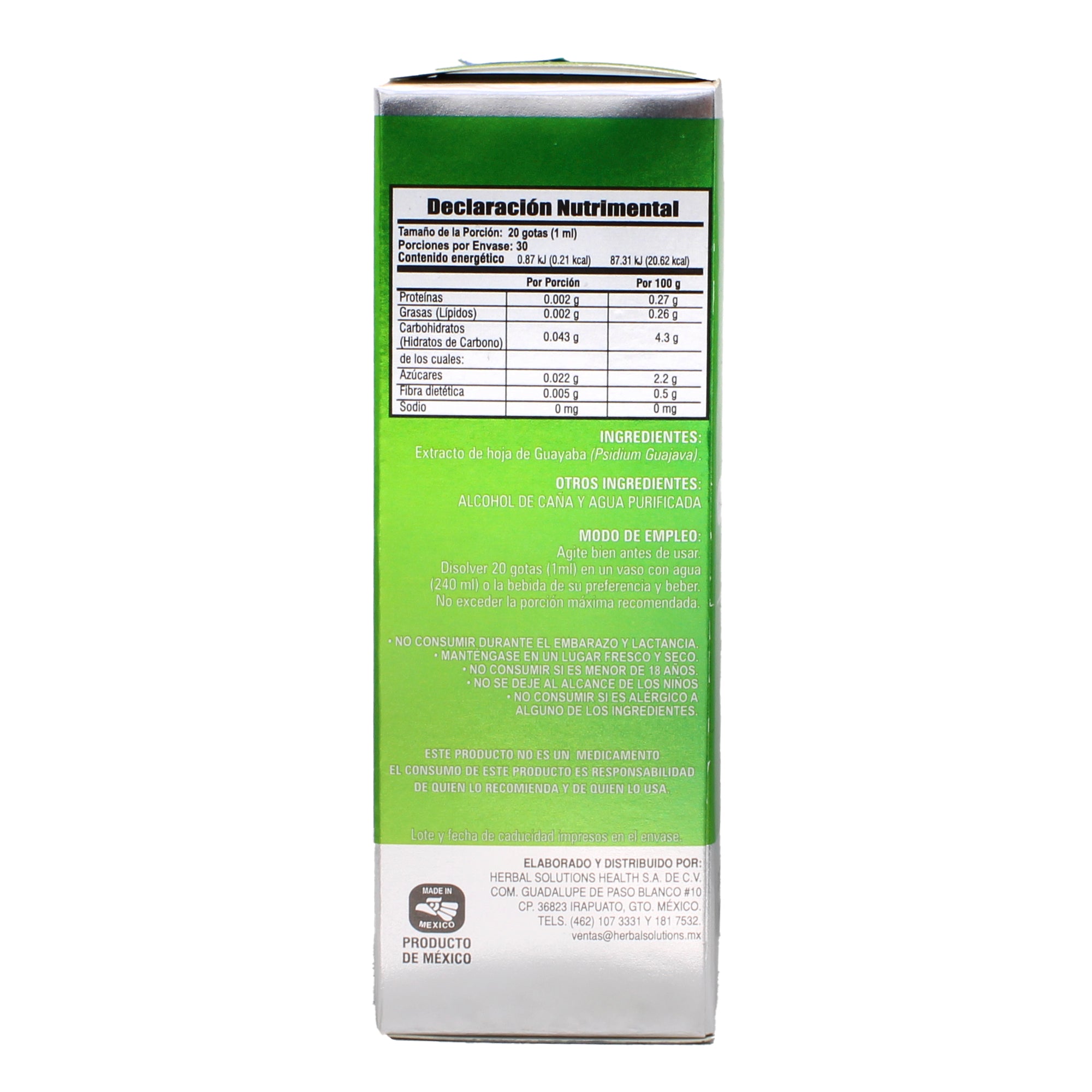 Hoja De Guayaba 30 Ml
