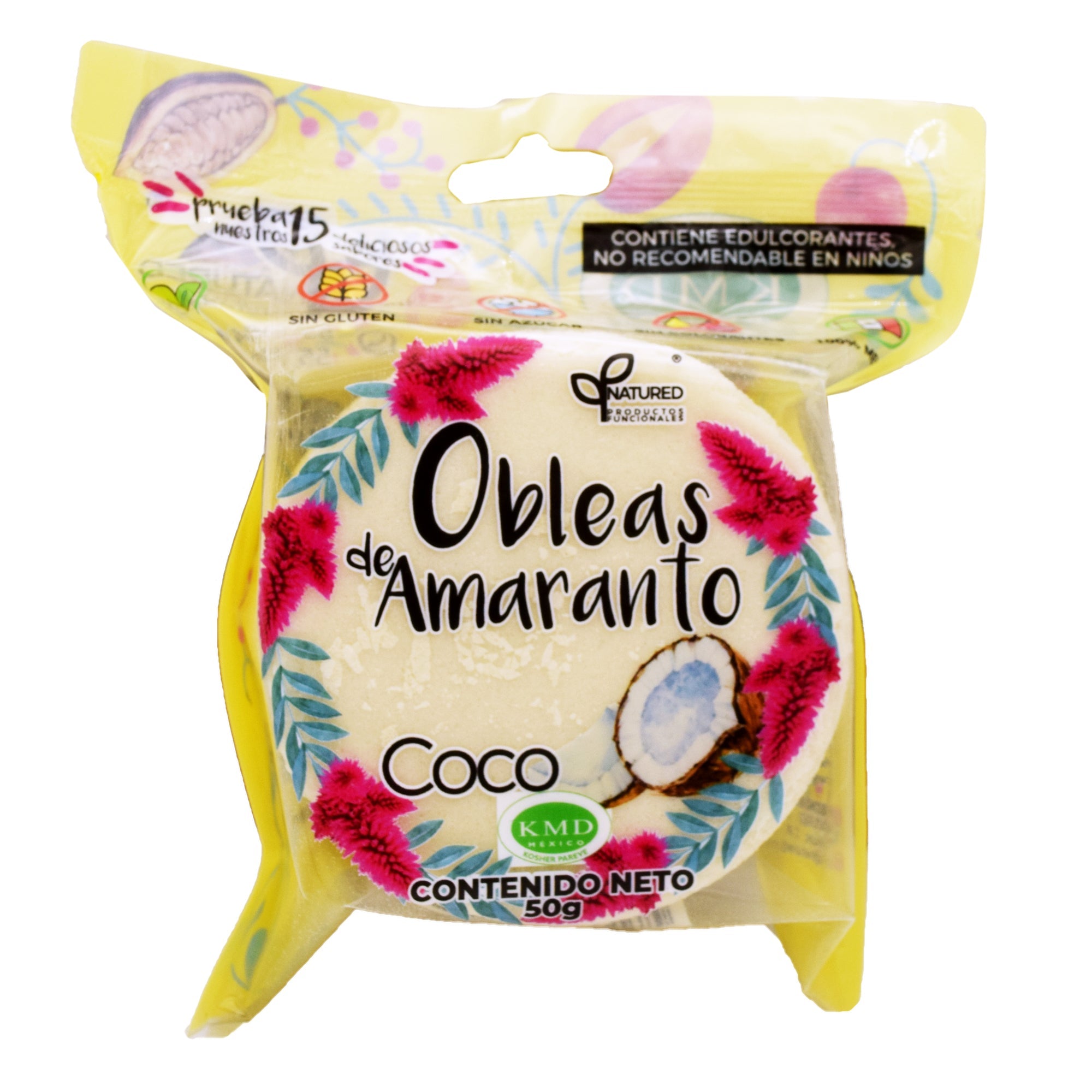 Obleas De Amaranto Sab Coco 50 G (Caja 12)