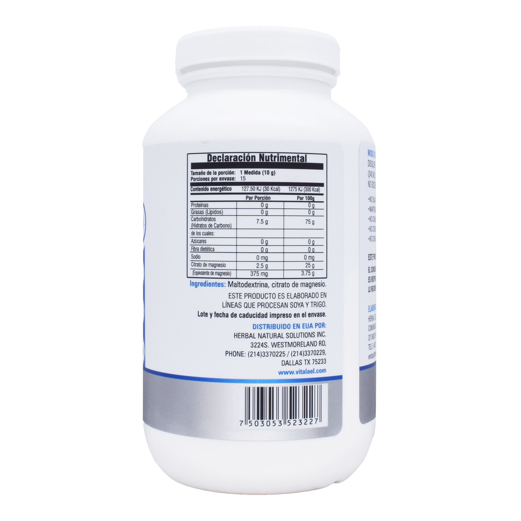 Citrato De Magnesio Natural 150 G