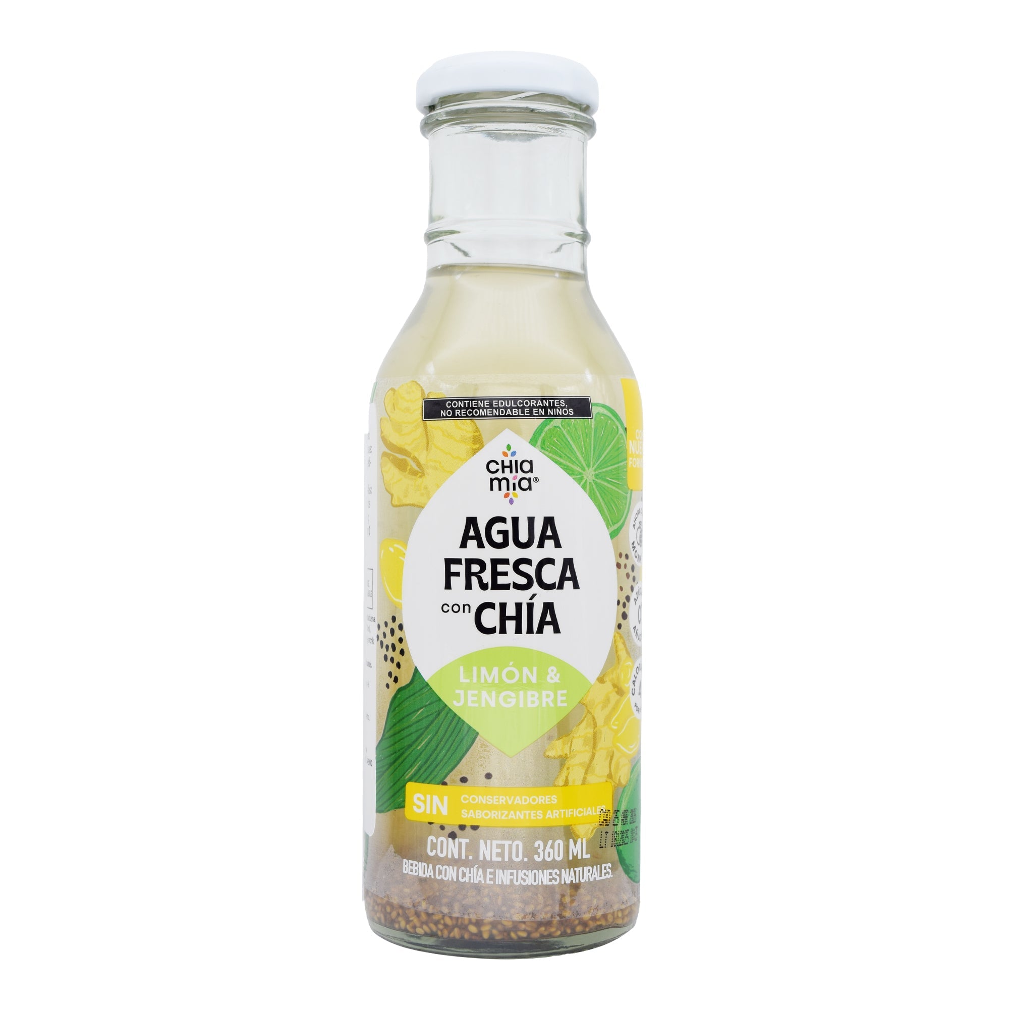 Bebida Chia Limon Jengibre 360 Ml