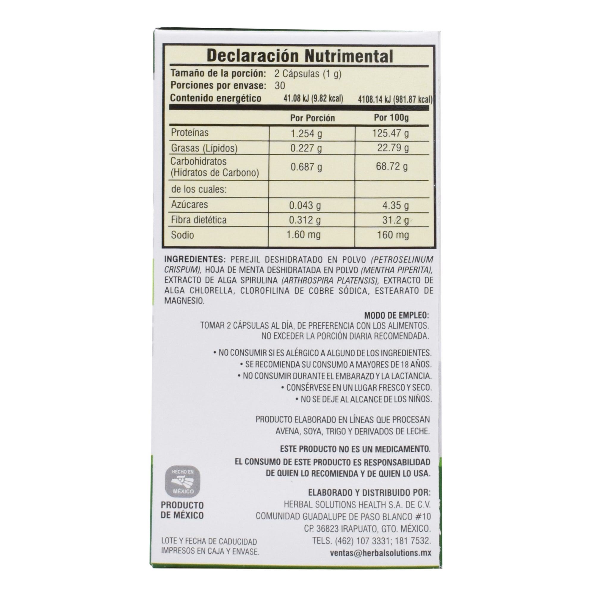 Clorofila 60 Cap