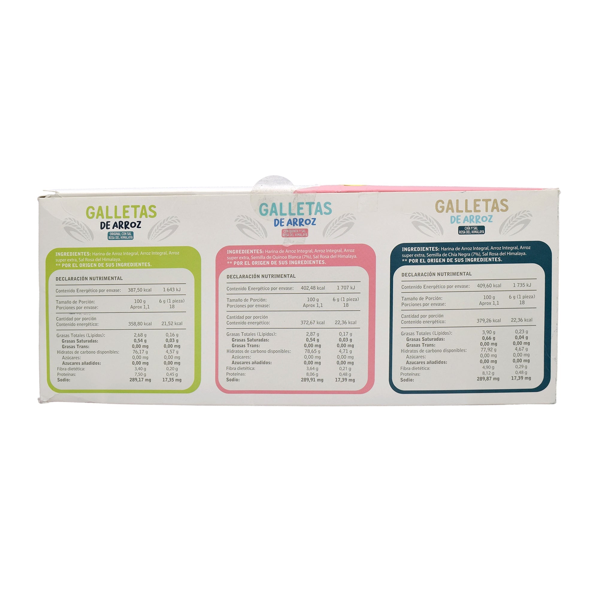 Galletas De Arroz Variadas 108 G