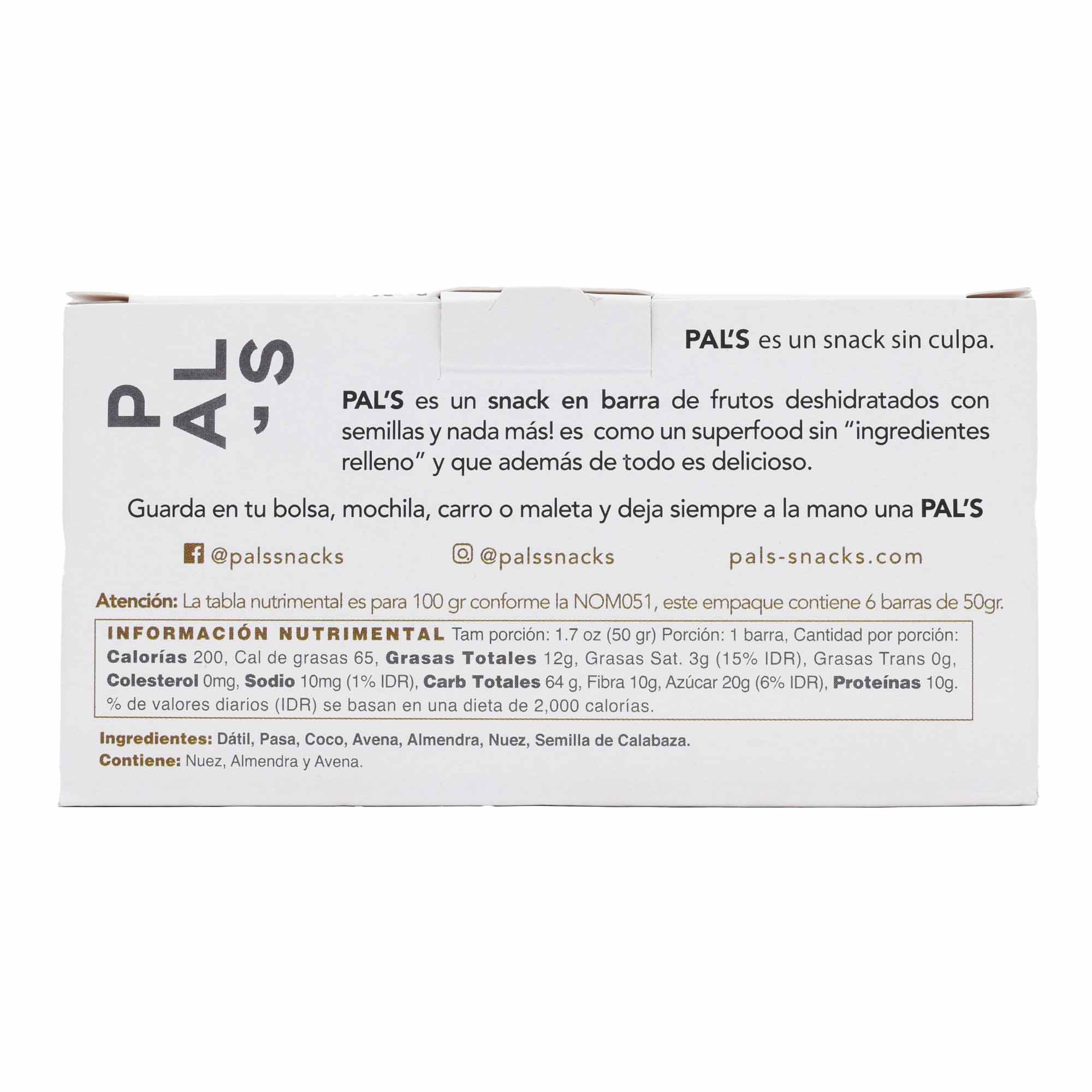 Barra Datil Coco 50 G (PAQUETE 6)