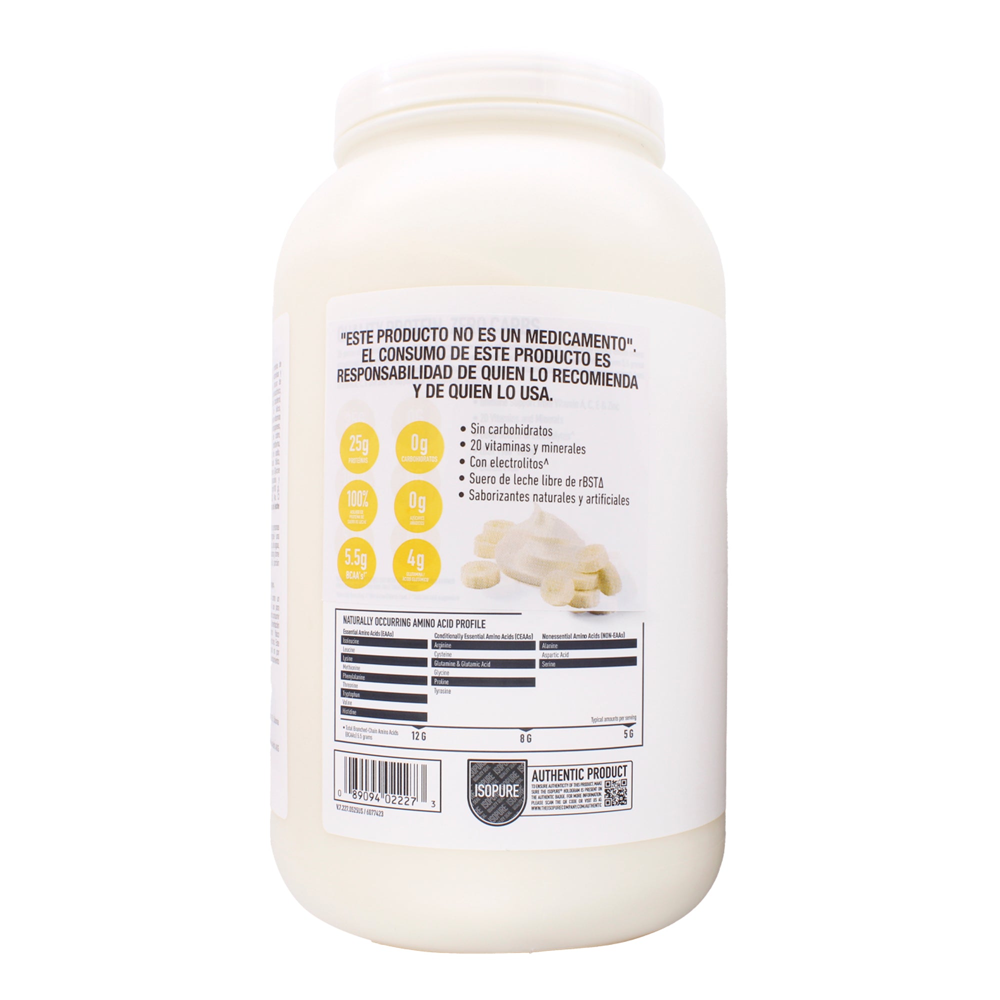 Isopure Zero Carb Platano 1.36 Kg