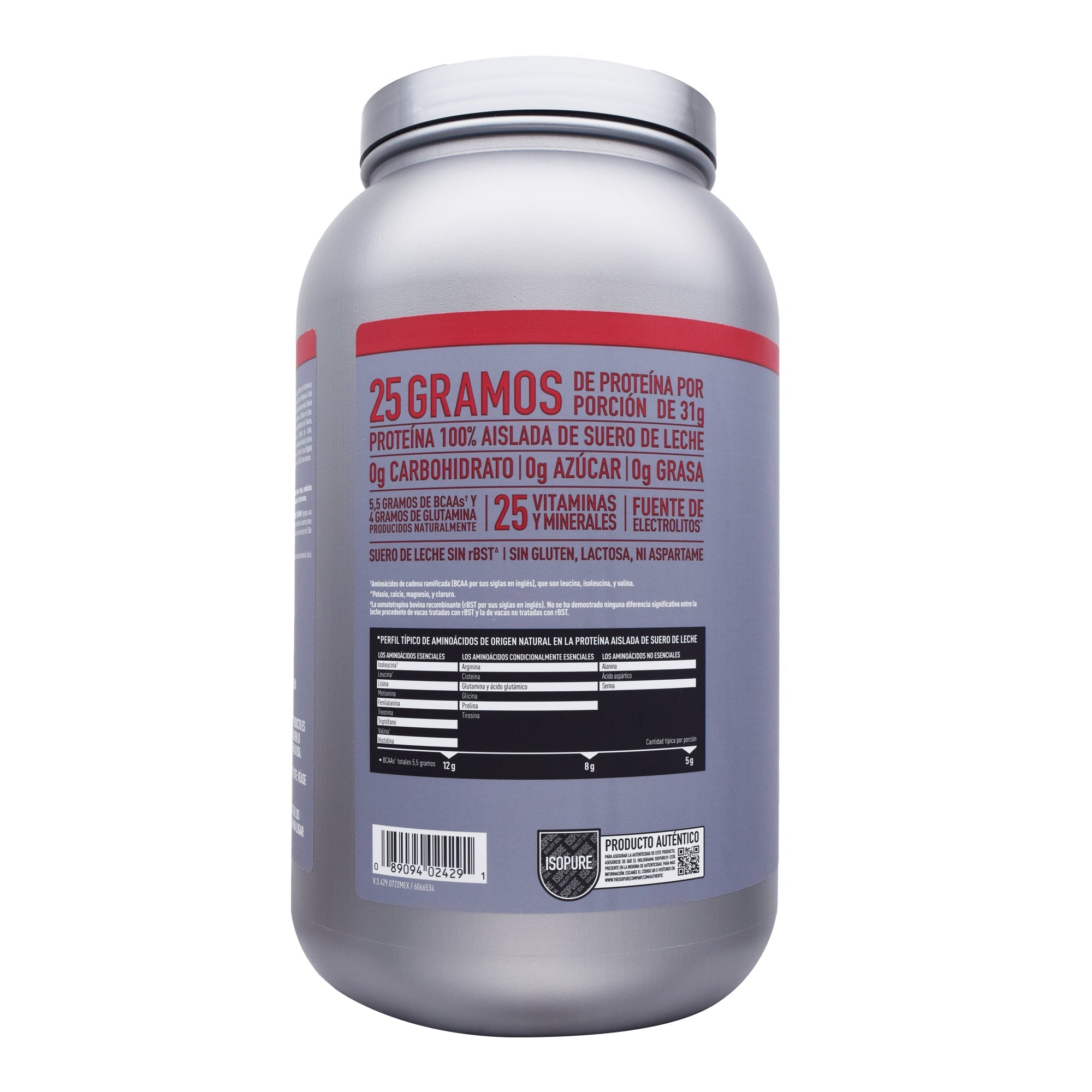 Isopure Zero Carb Fresa 1.36 Kg