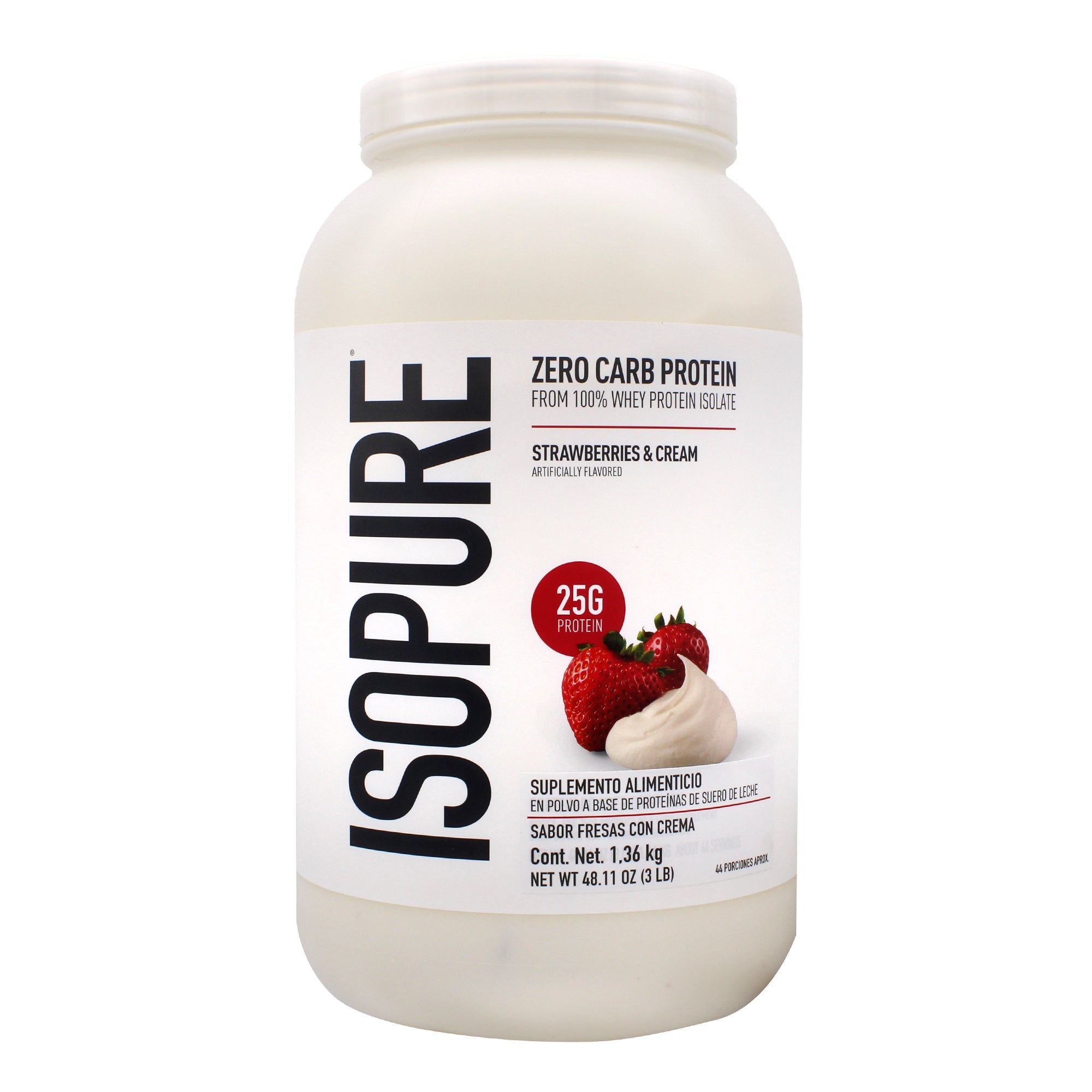 Isopure Zero Carb Fresa 1.36 Kg