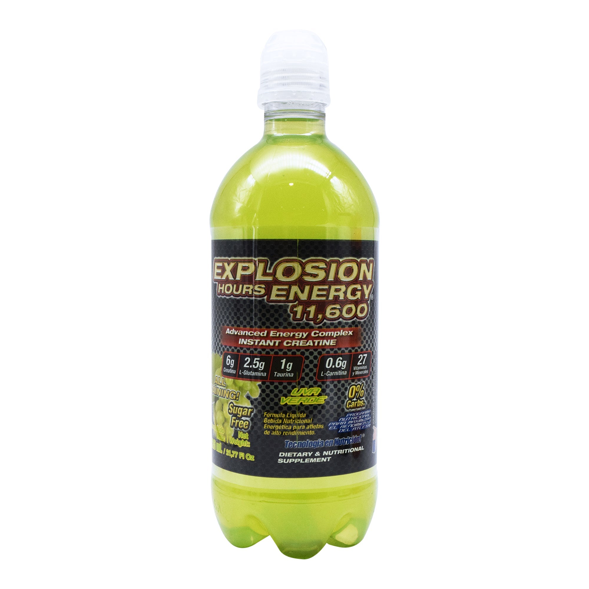 Explosion Hours Energy Uva Verde 625 Ml