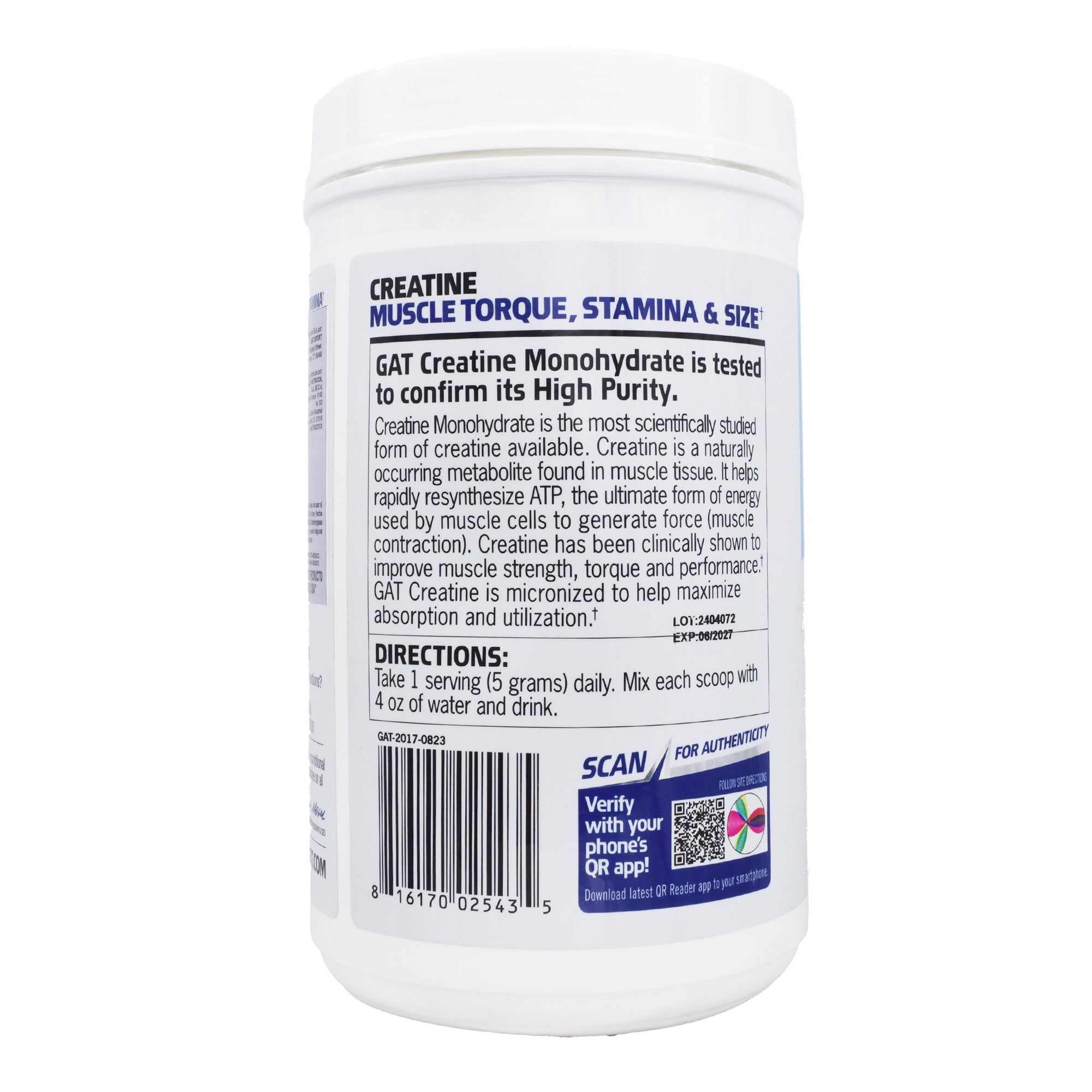 Creatina Monohidratada 1 Kg