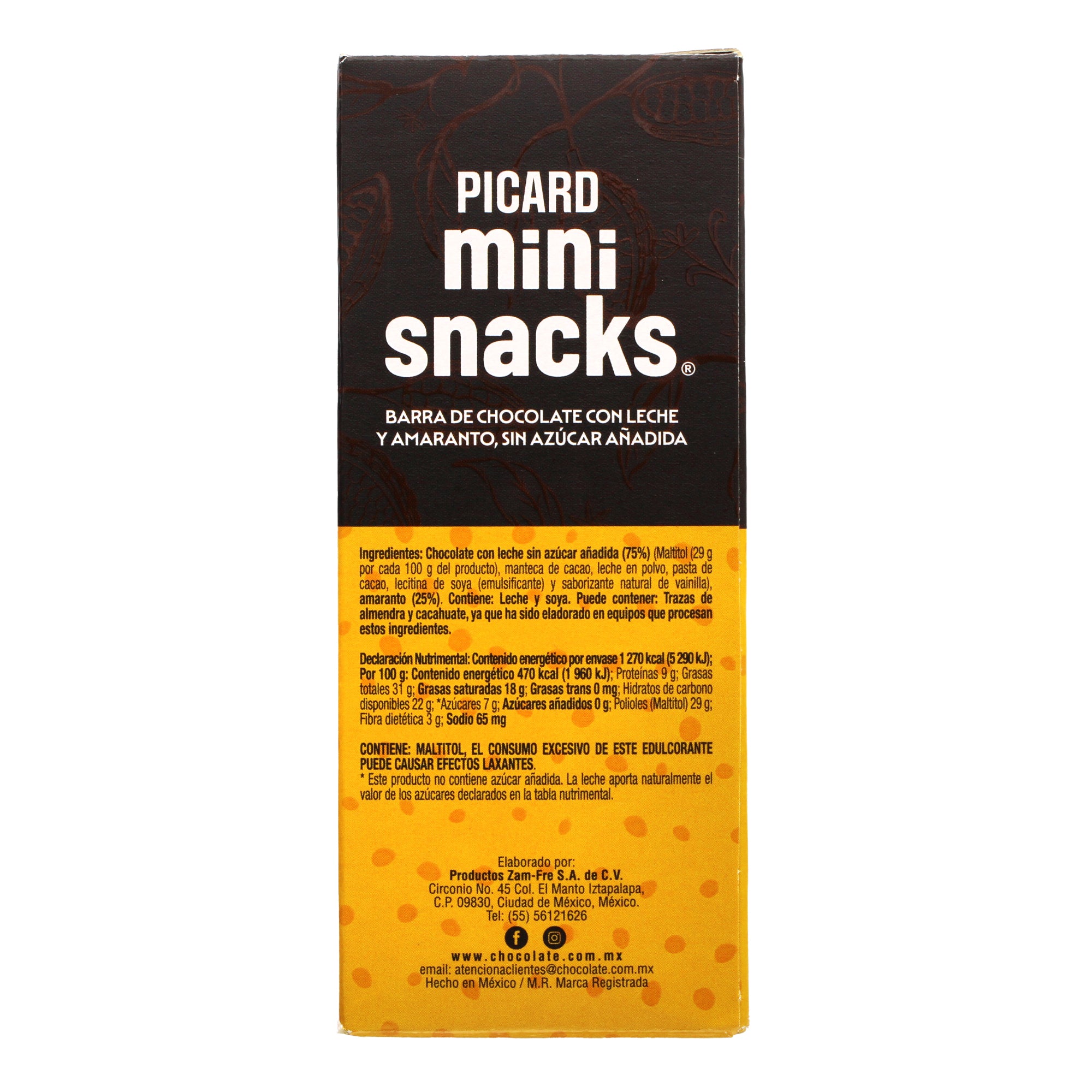 Chocolate Con Leche Amaranto 30 G (PAQUETE 9)