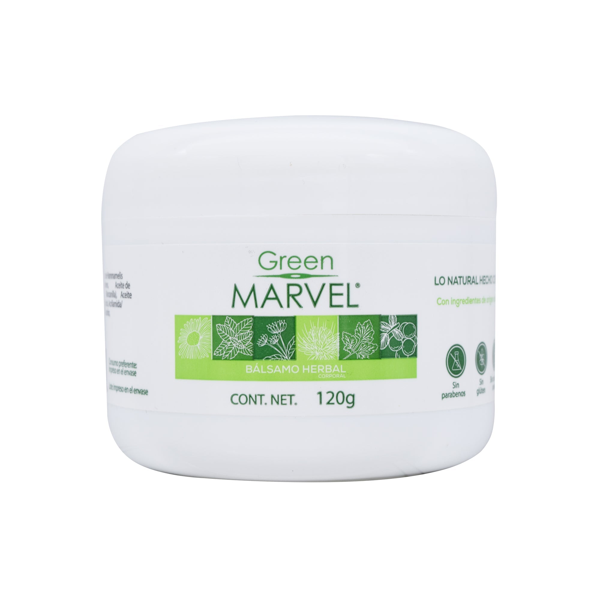 Balsamo Herbal Corporal Green Marvel 120 G