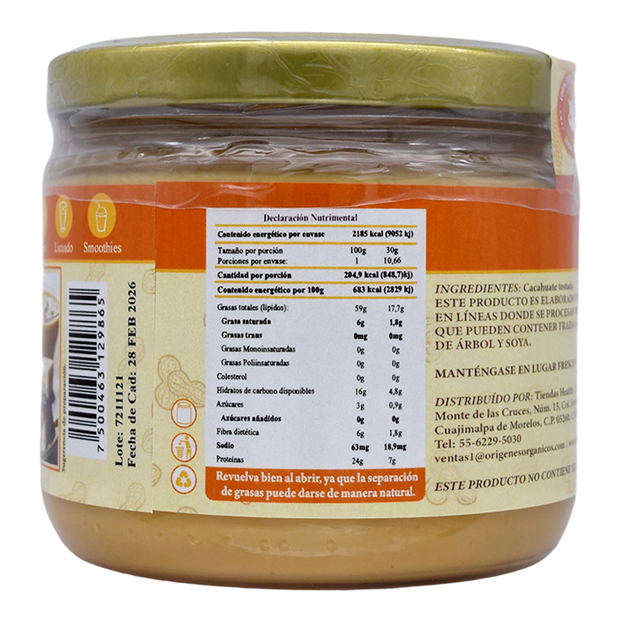 Crema De Cacahuate 320 G