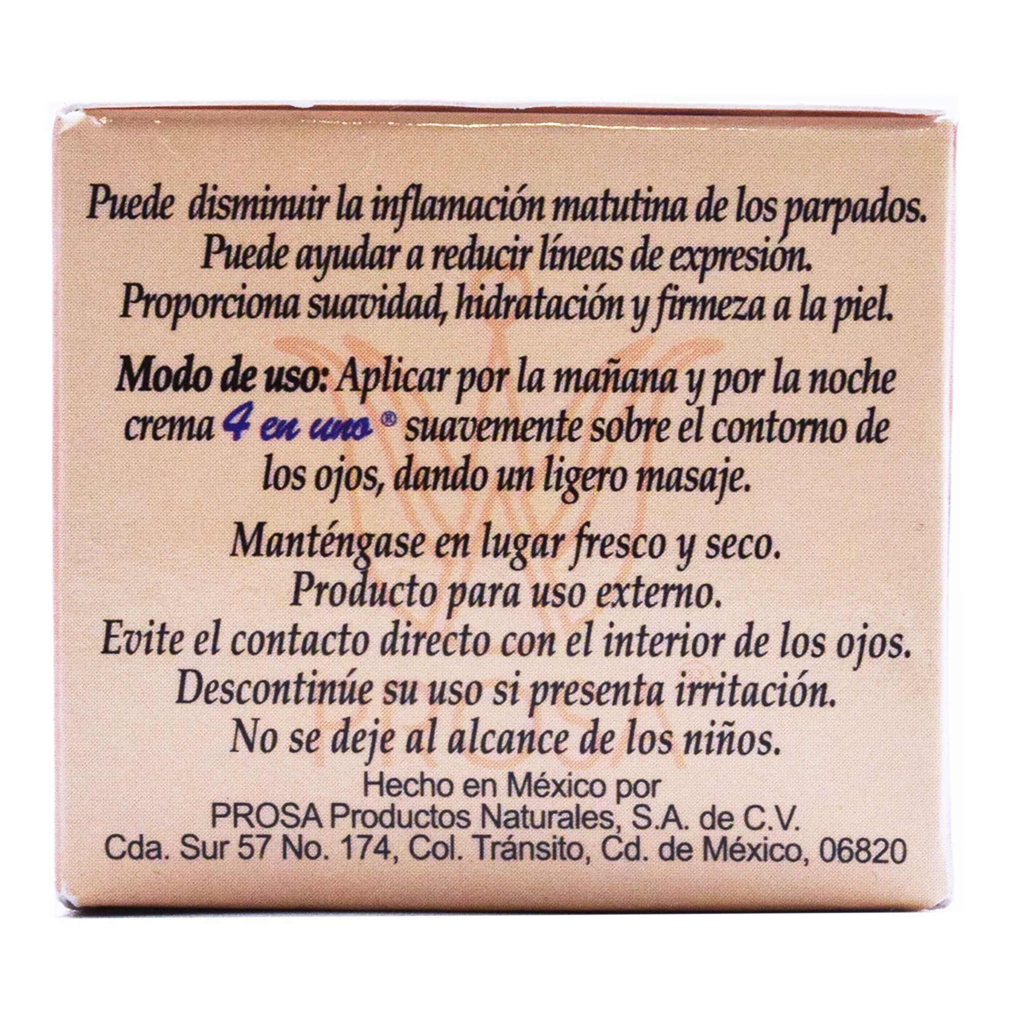 Crema De Contorno De Ojos 4 En Uno 15 G