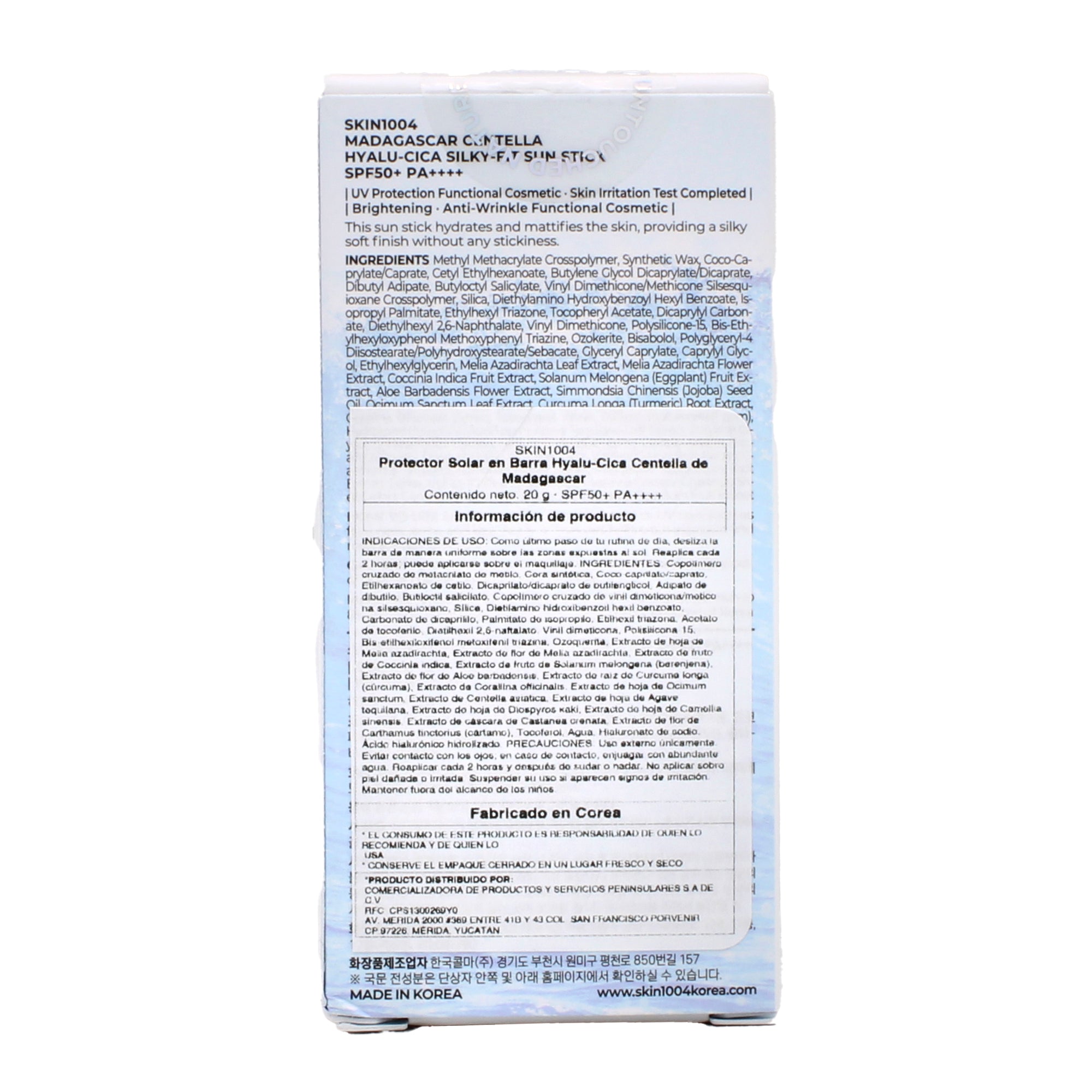 Protector Solar En Barra Hyalu-cica 20 G
