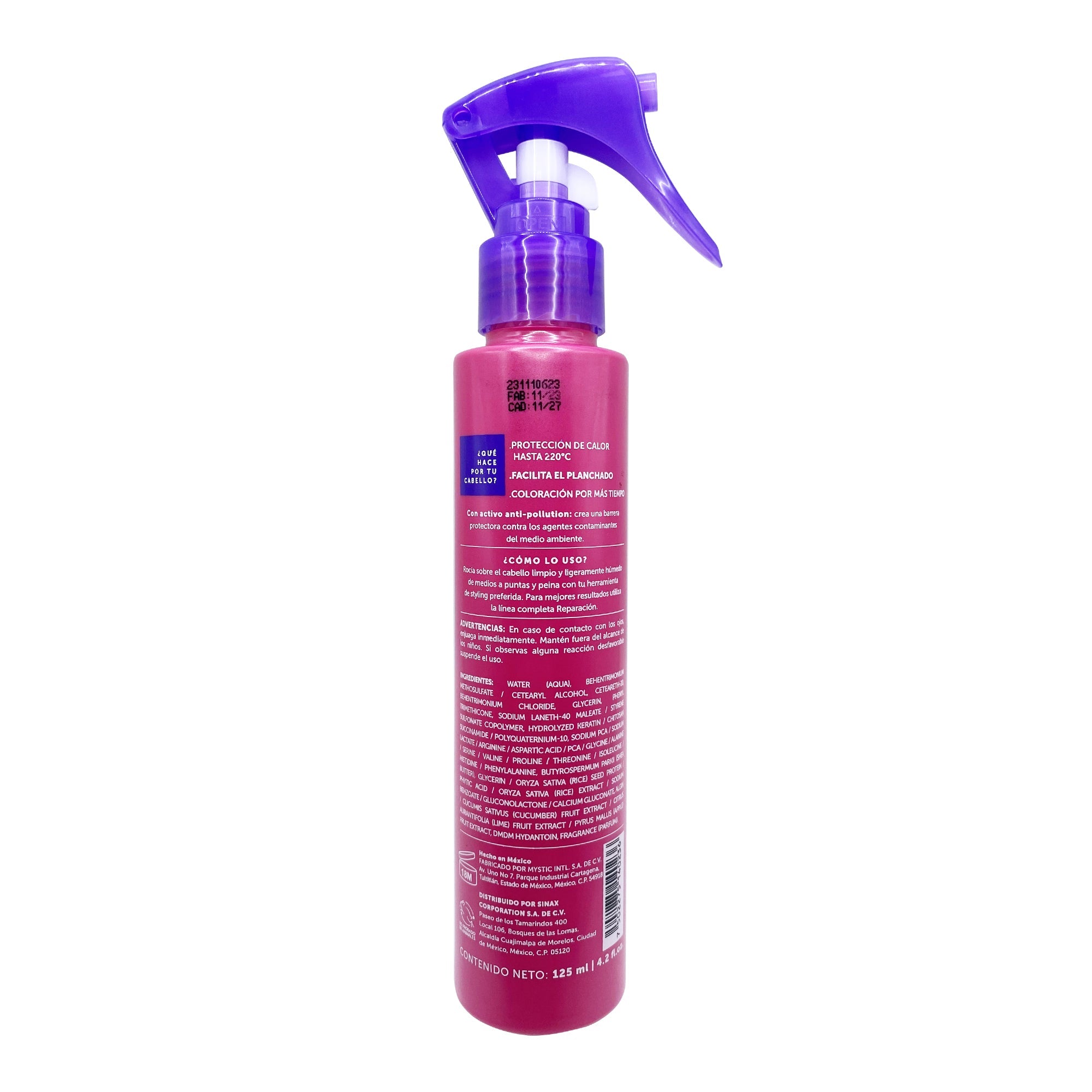 Spray Para Peinar Proteccion Termica 125 Ml