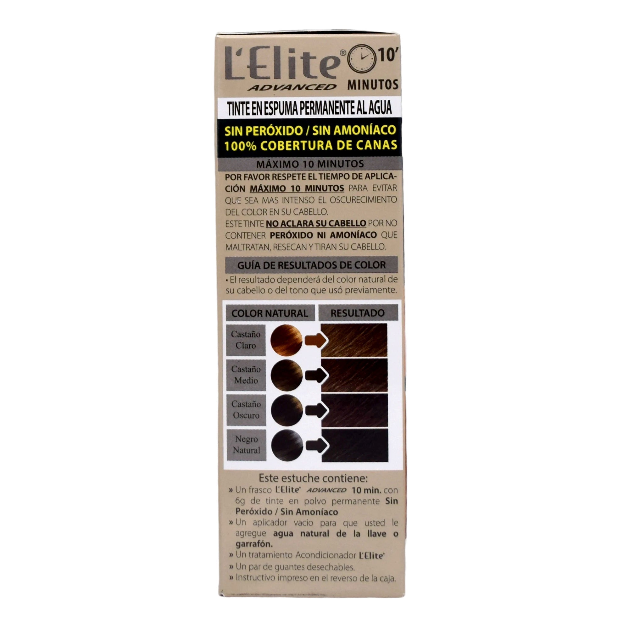 Tinte En Espuma Permanente Al Agua Negro Hombre 6 G