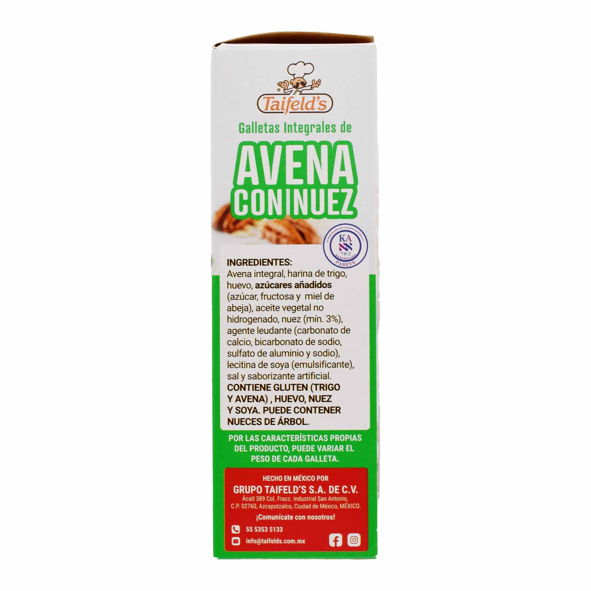 Galleta De Avena Con Nuez 90 G