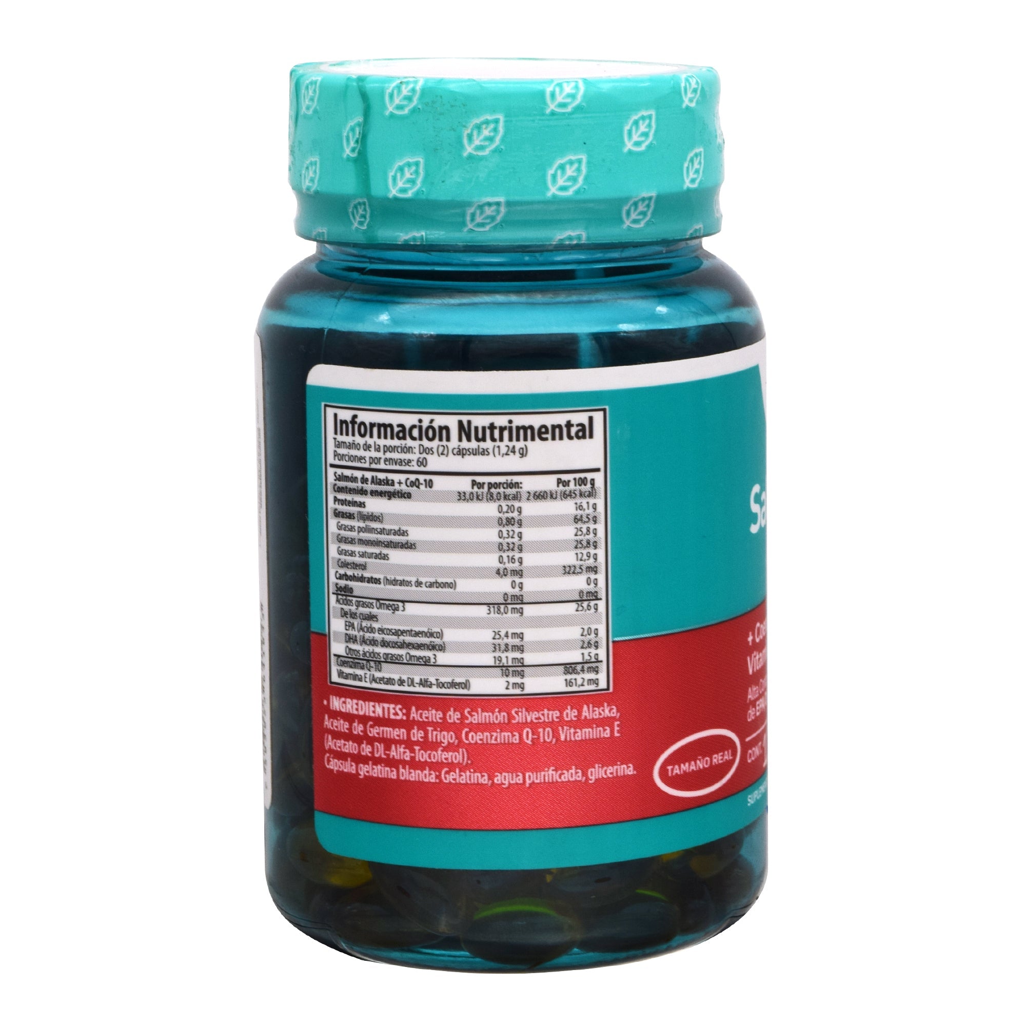 Salmon De Alaska Omega 3 Coenzima Q10 Vit E 120 Cap